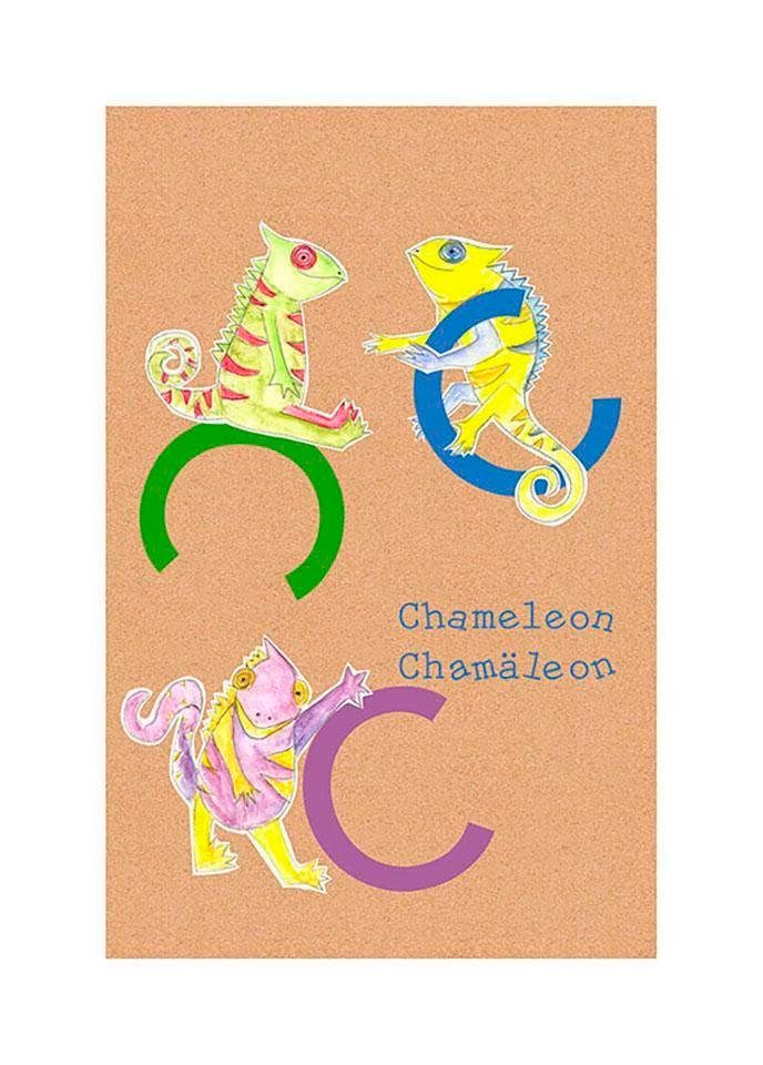Komar Poster ABC Animal C, Buchstaben (1 St), Kinderzimmer, Schlafzimmer, Wohnzimmer
