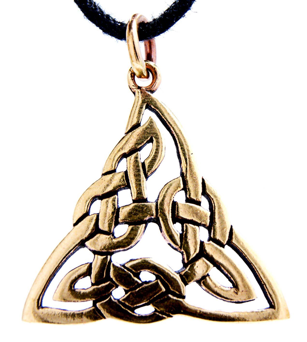 Kiss of Leather Kettenanhänger Kette Bronze keltischer Keltenknoten Anhänger Knoten Kelten