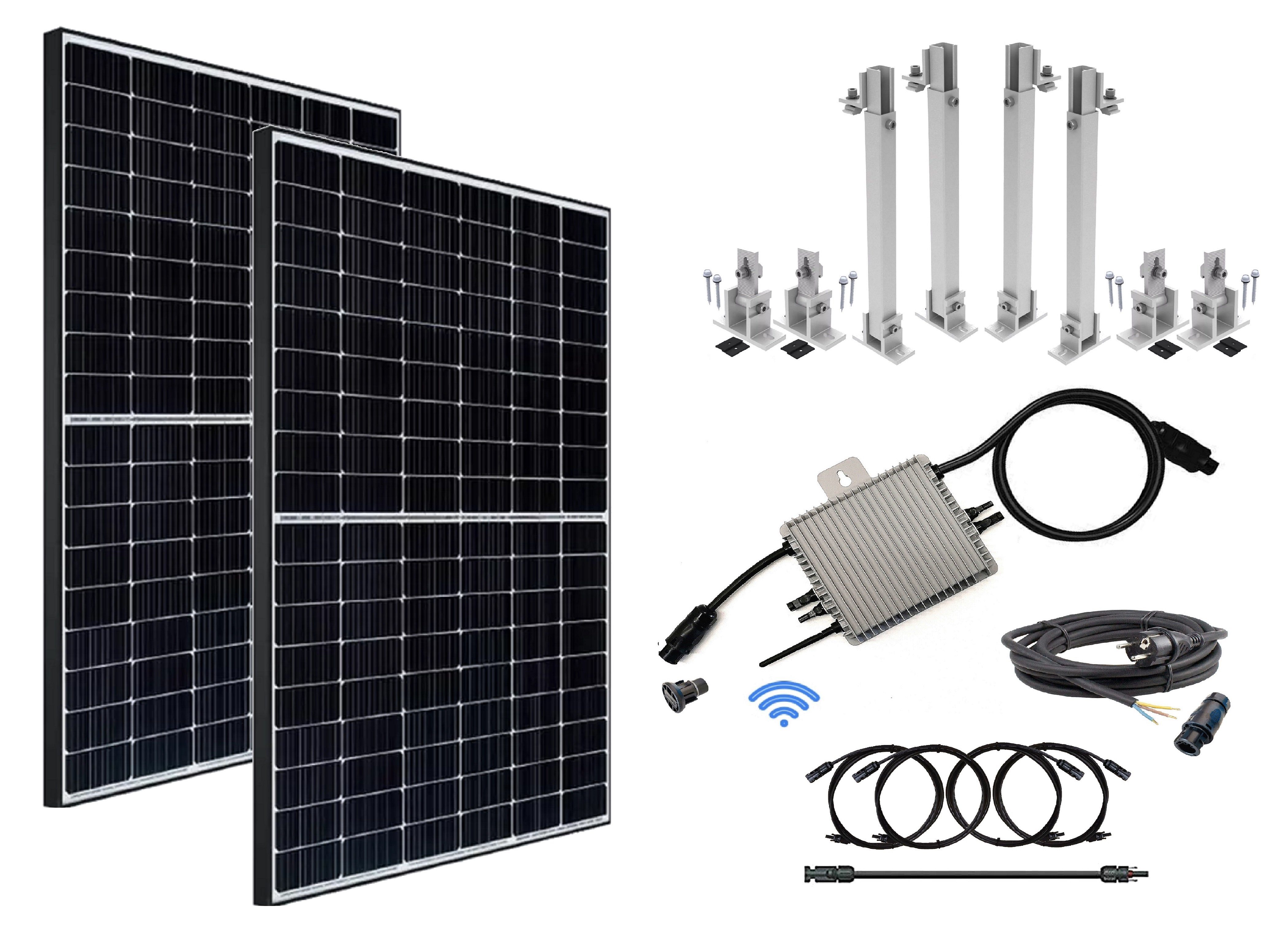 TRANGO Solaranlage ST-0600W-BK4, 400,00 W, (1-St., Plug & Play
