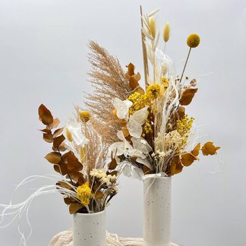 Trockenblume Gelbe Leichtigkeit: Trockenblumenstrauß mit luftiger Ausstrahlung, LYKKE & You