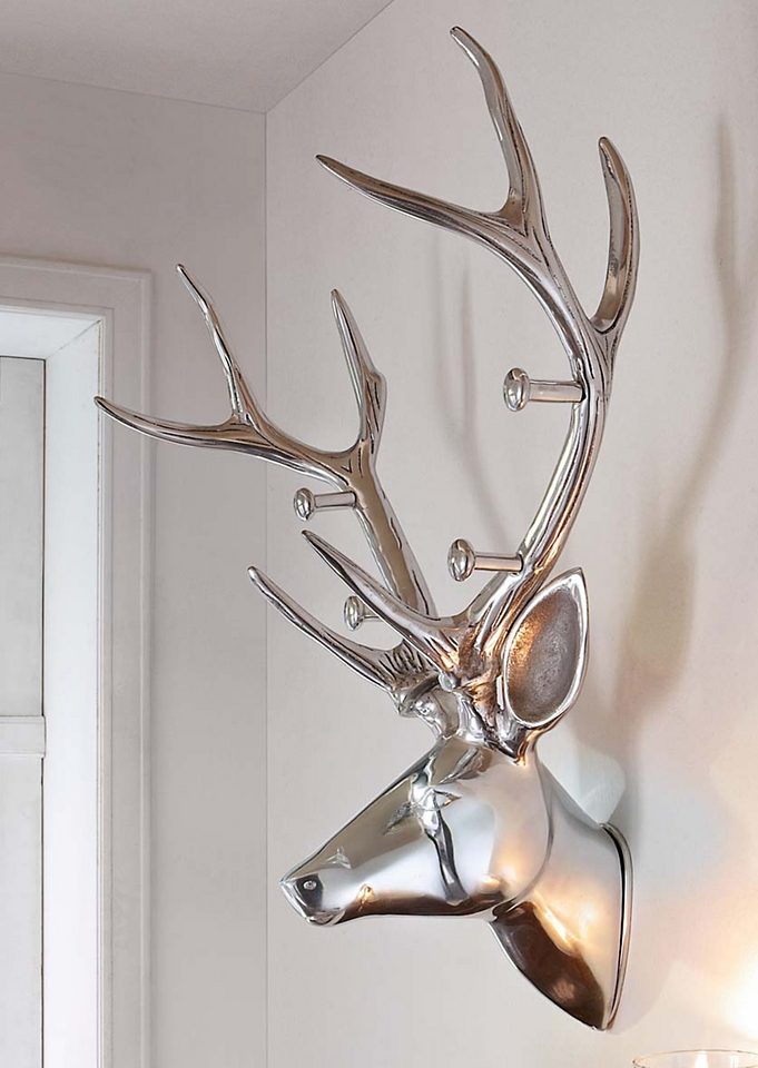 Einzigartige WOODLANDER Garderobe aus Aluminum von dem Hause HOME AFFAIRE 
