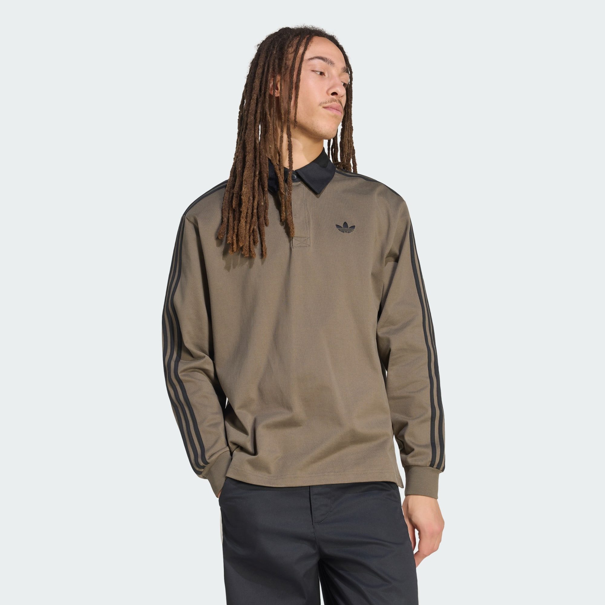 adidas Originals Langarm-Poloshirt 3-STREIFEN RUGBY LONGSLEEVE POLO (1-tlg)