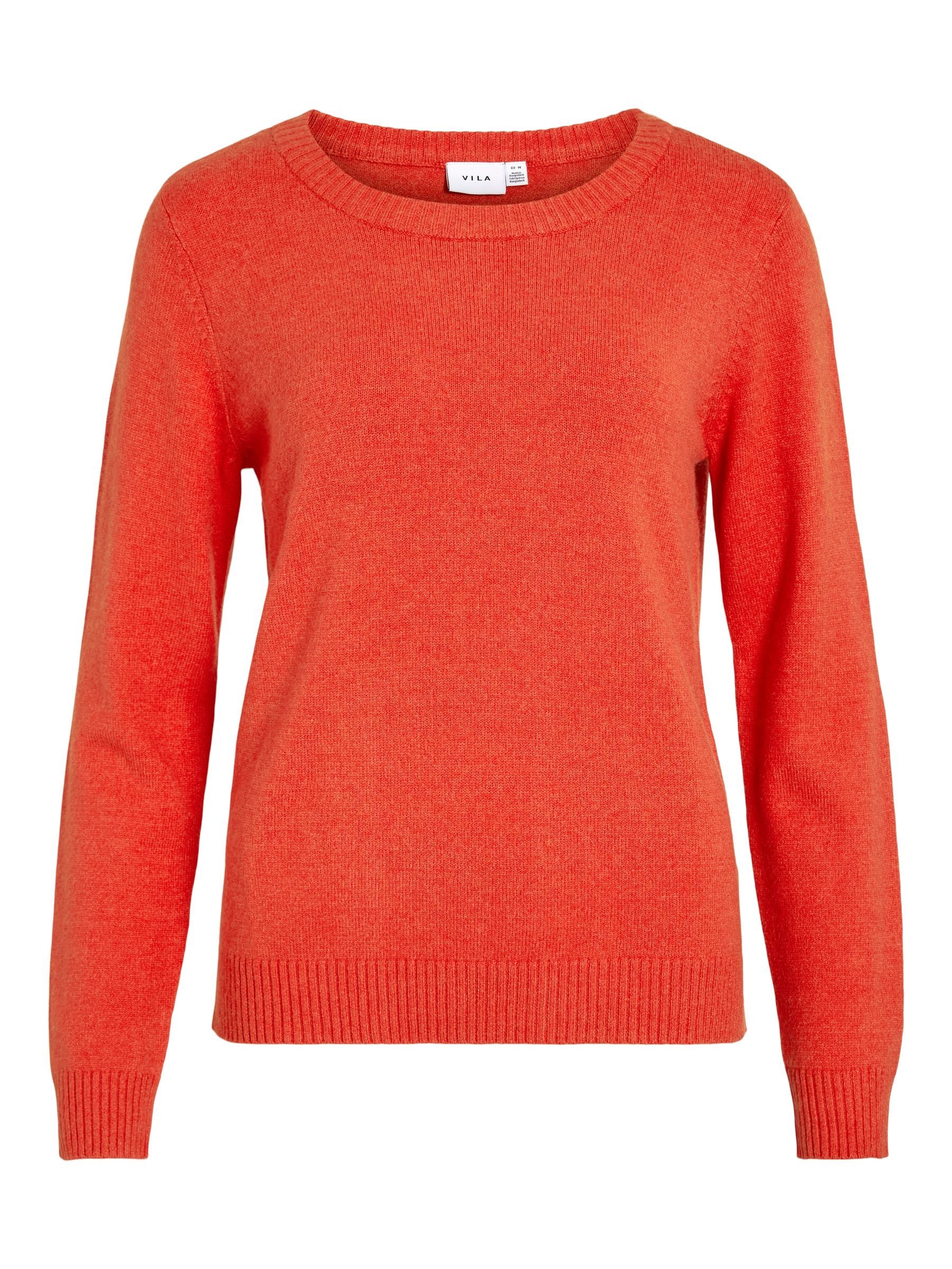 Vila Strickpullover Dünner Rundhals Strickpullover VIRIL günstig online kaufen