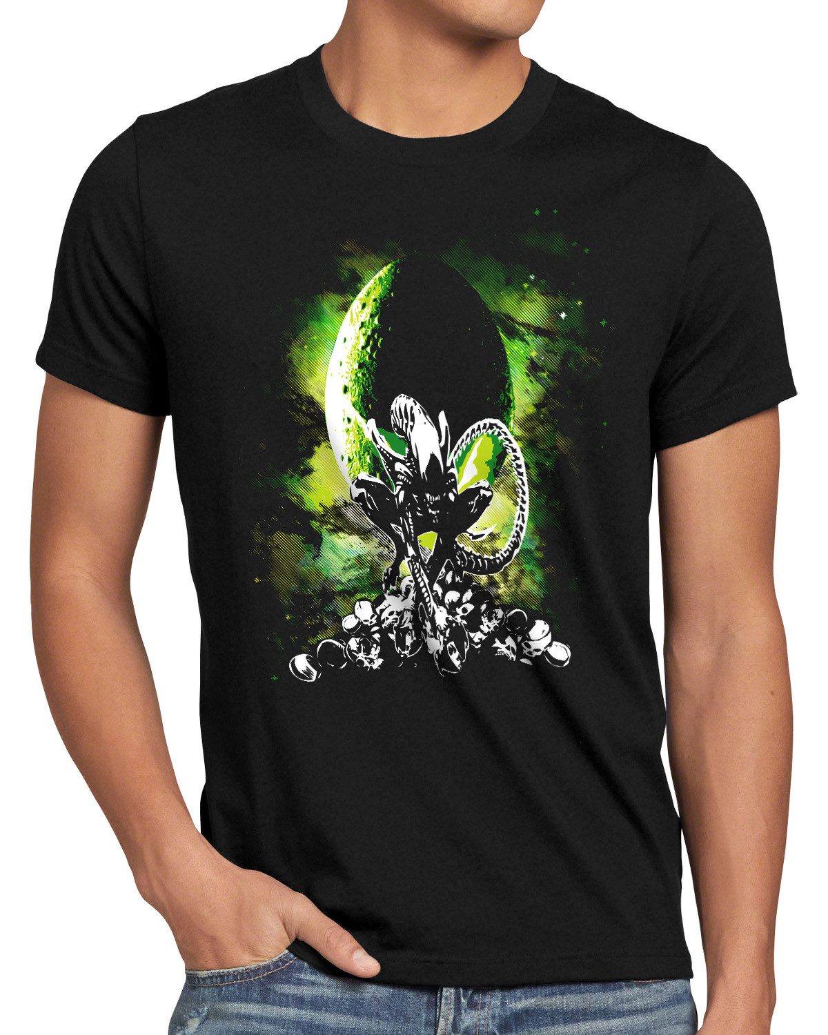 style3 T-Shirt Extraterrorestrial facehugger nostromo xenomorph nostromo alien