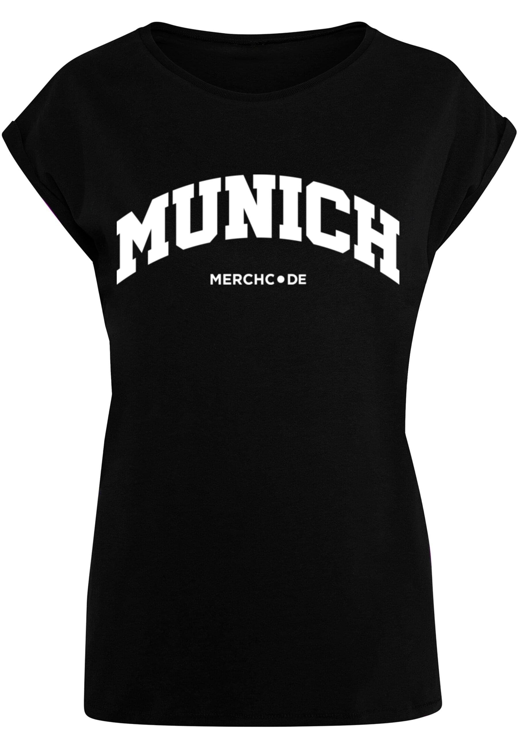 - (1-tlg) Wording Munich T-Shirt Ladies T-Shirt Merchcode Damen