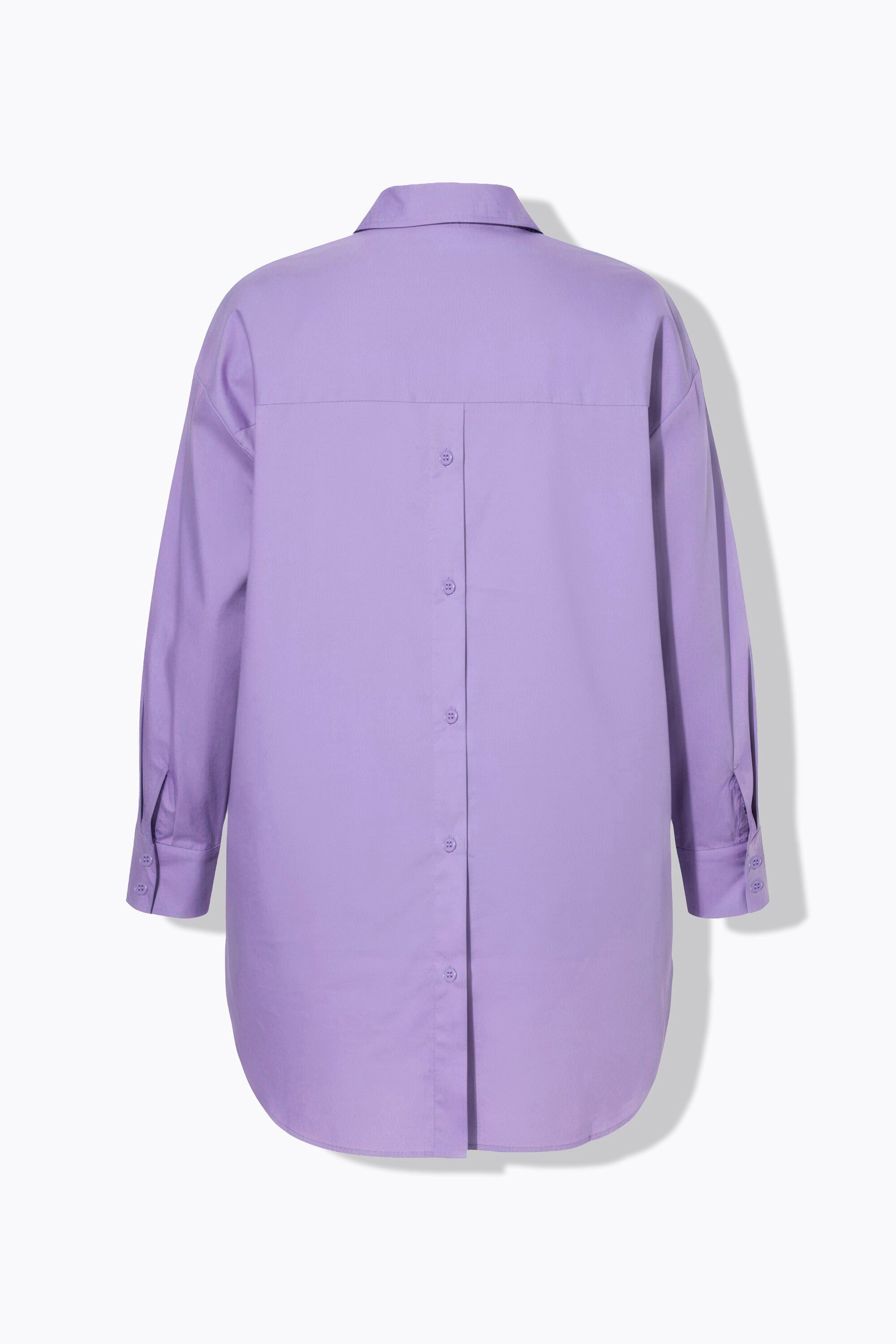 Studio Untold Hemdbluse Bluse oversized Rücken-Knopfleiste Langarm