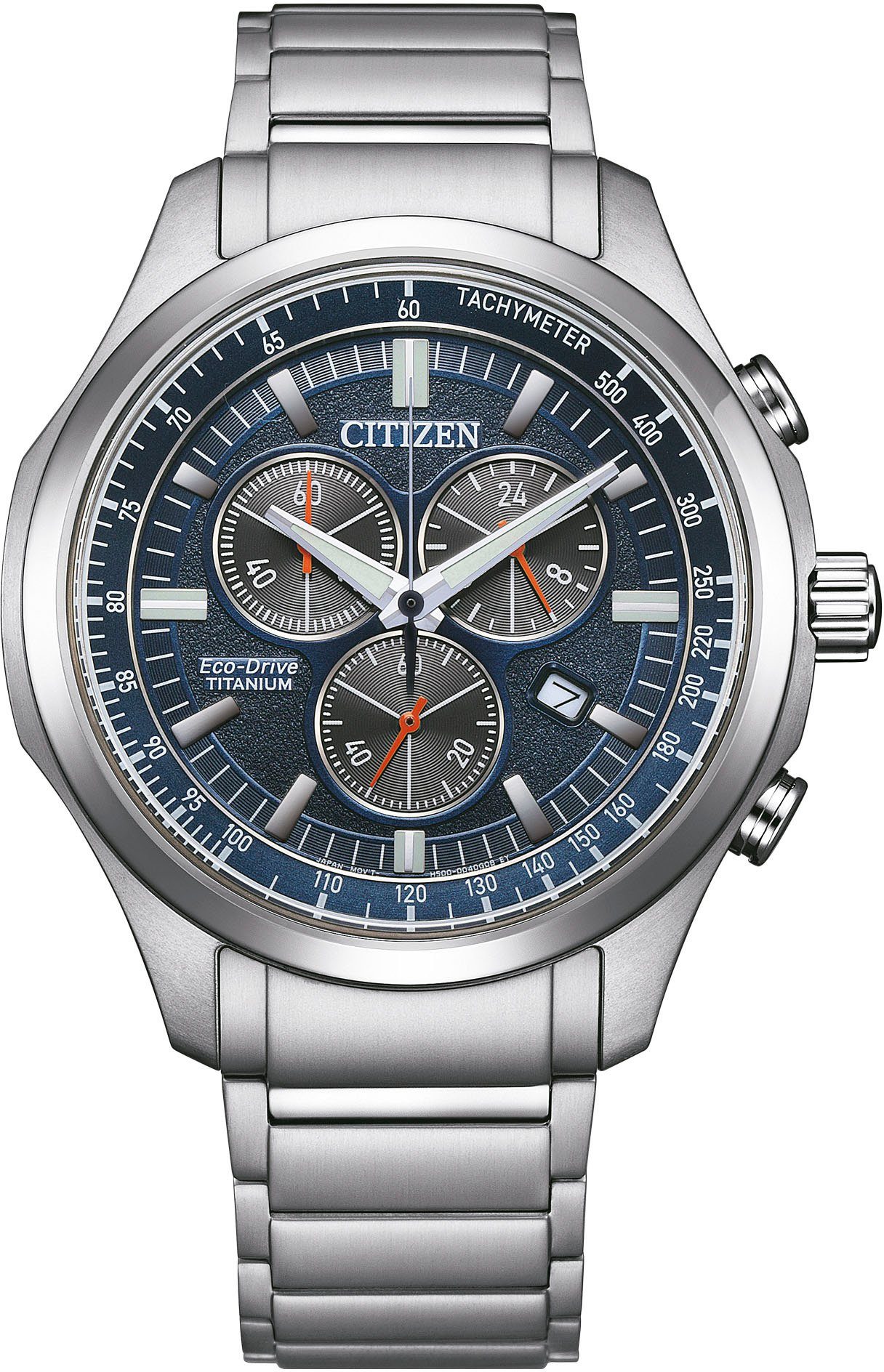 Citizen Chronograph AT2530-85L, Armbanduhr, Herrenuhr, Solar, Stoppfunktion