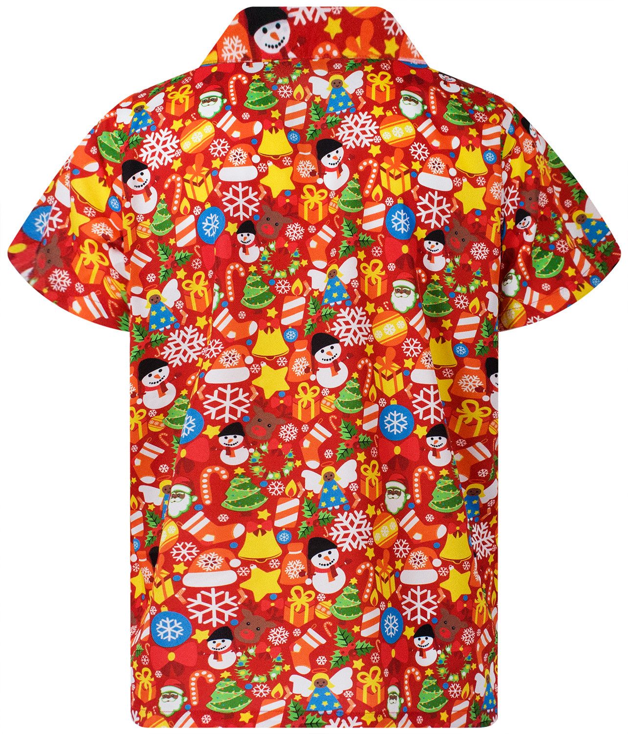 King Kameha Hawaiihemd Christmas Allover Funky Hawaii-Hemd Kurzarm Front-Ta günstig online kaufen