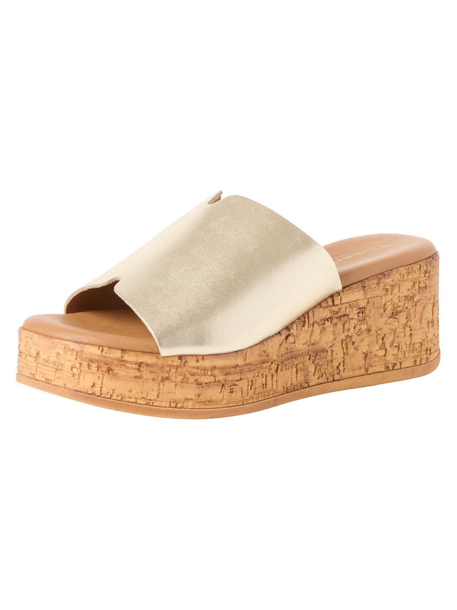 aus Leder Keilabsatz 1-27228-44 Keilpantolette