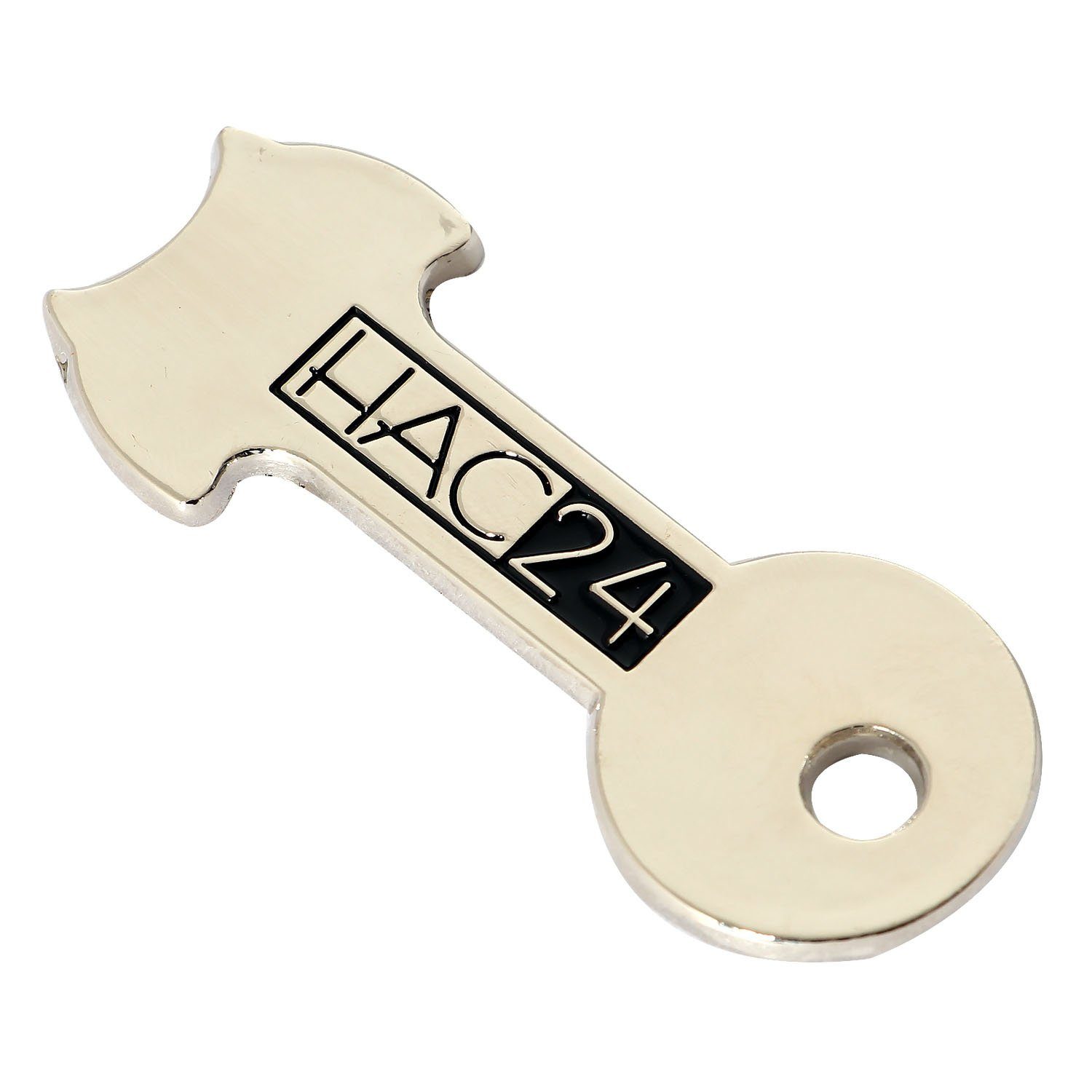 HAC24 Schlüsselanhänger Einkaufswagenchip Einkaufswagen Löser Einkaufchip Abziehbarer Einkaufswagenlöser (1-tlg), Metall, Löst Einkaufswägen ohne Münze oder Chip