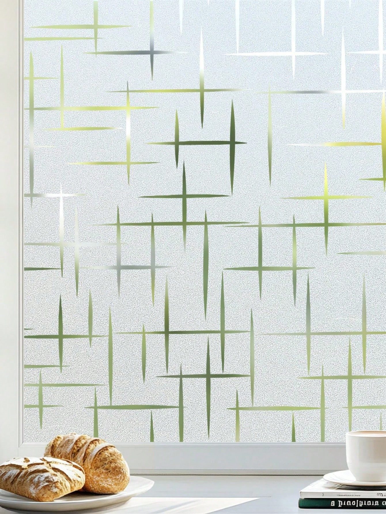 HomeBella Fensterfolie Selbsthaftende Fensterfolie Sichtschutz Milchglas blickdicht