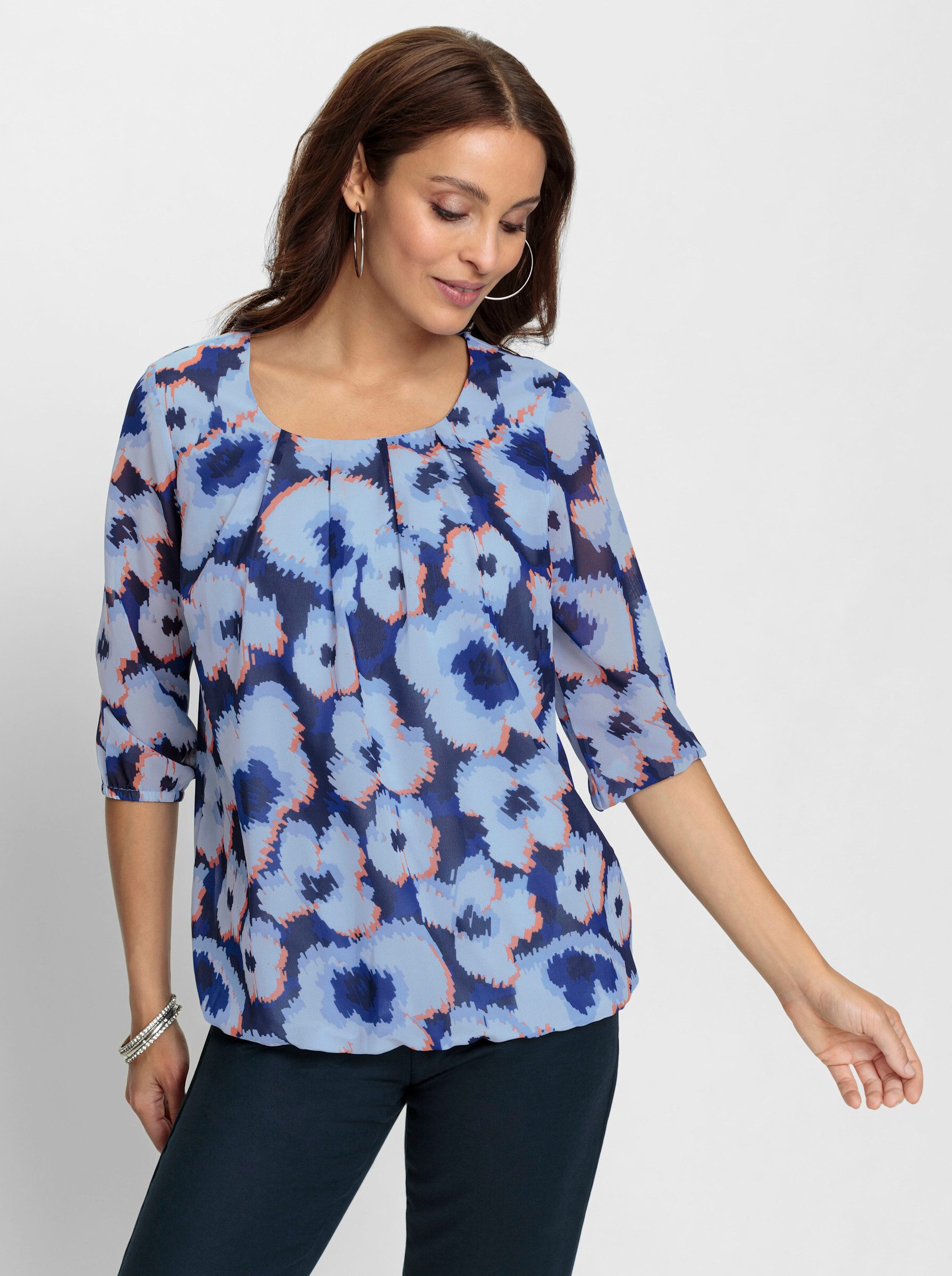Klassische Bluse Georgettebluse