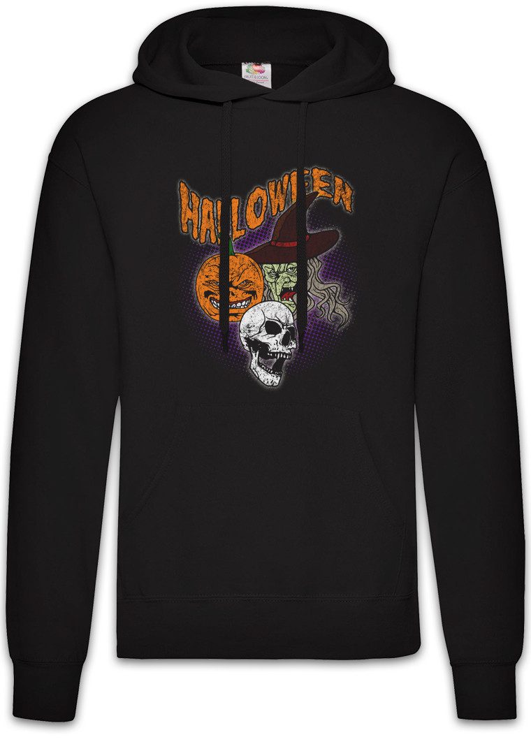 Hoodie Halloween Faces Herren Hoodie Witch Moon Hexe Walpurgisnacht Walpurgis