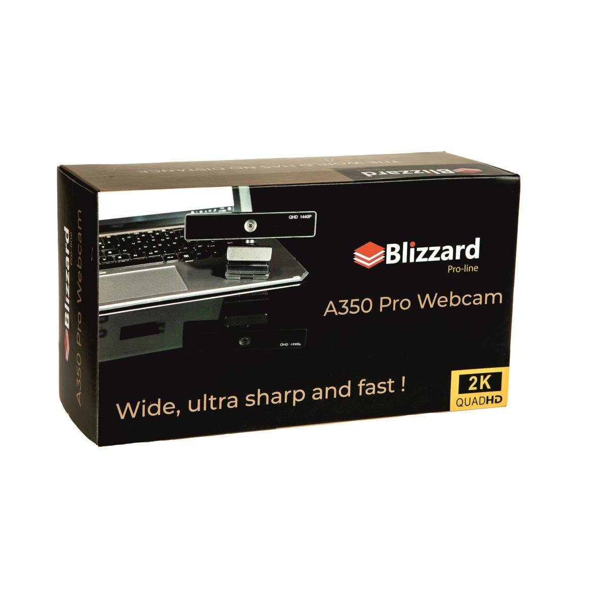 Blizzard Office Blizzard A-350Pro Webcam 2K Full HD-Webcam (2K, kein NW, USB-C und USB-A)