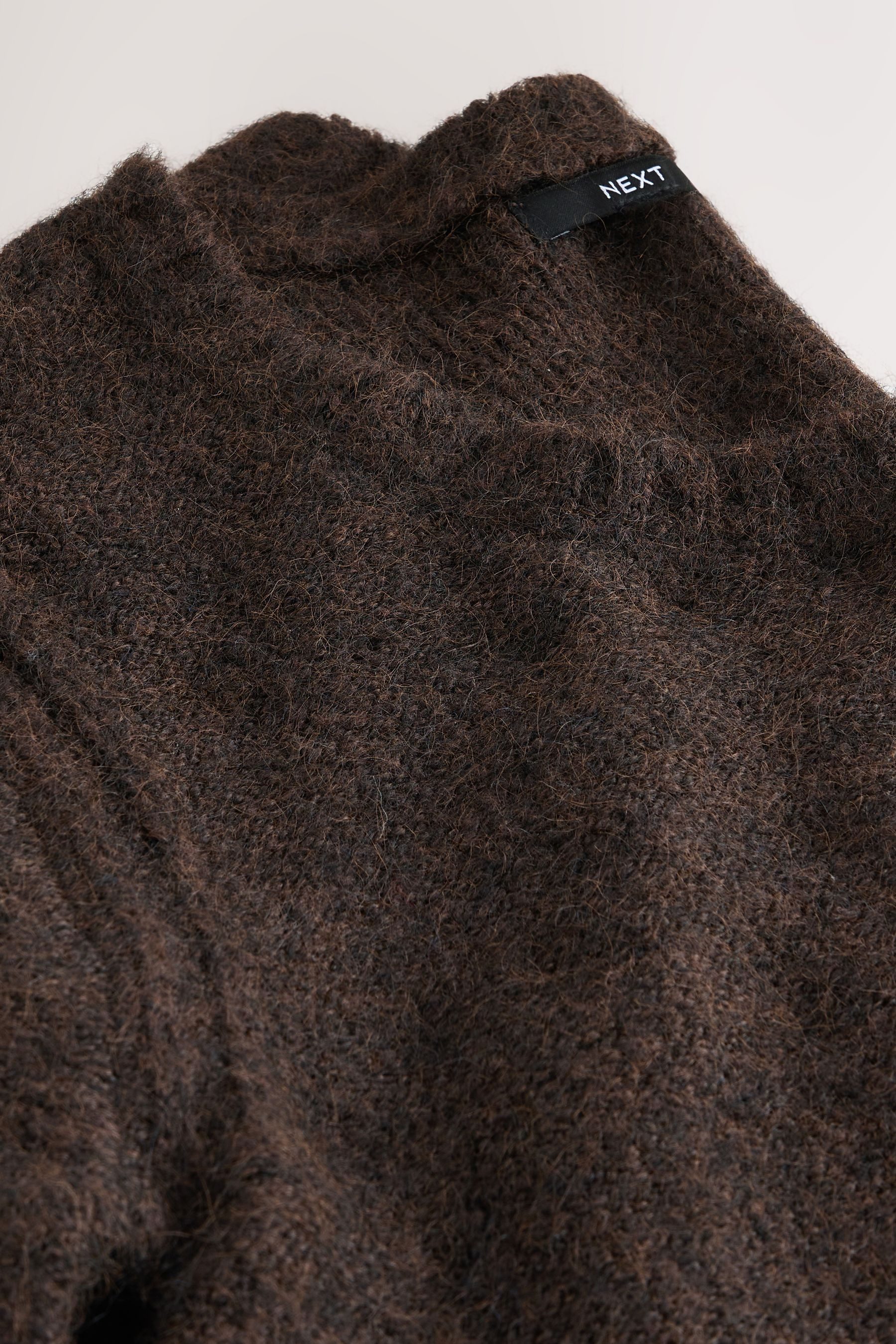 Next Strickpullover Pullover mit Wolle und U-Ausschnitt (1-tlg)