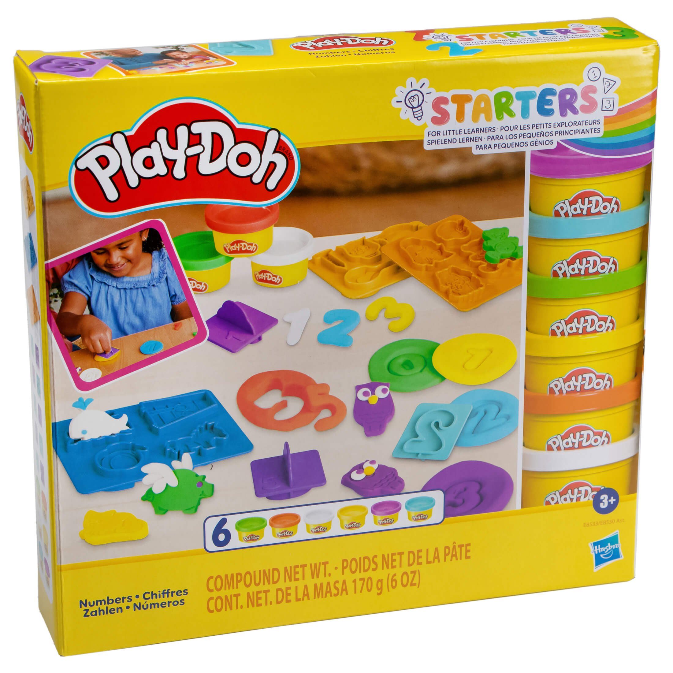 Play-Doh Play-Doh Play-Doh Starters spielend Lernen Knetwerkzeuge Knetset - Zahlen (19-tlg), Zahlen lernen Kinderknete Knetformen