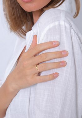 Elli Premium Fingerring Herz Liebe Verlobung 585 Gelbgold, Herz