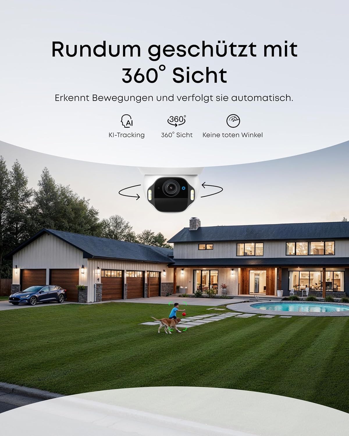 eufy Security Überwachungskamera eufy eufyCam E42 4K Kabellose Solar-Überwachungskamera Außen (1-tlg)