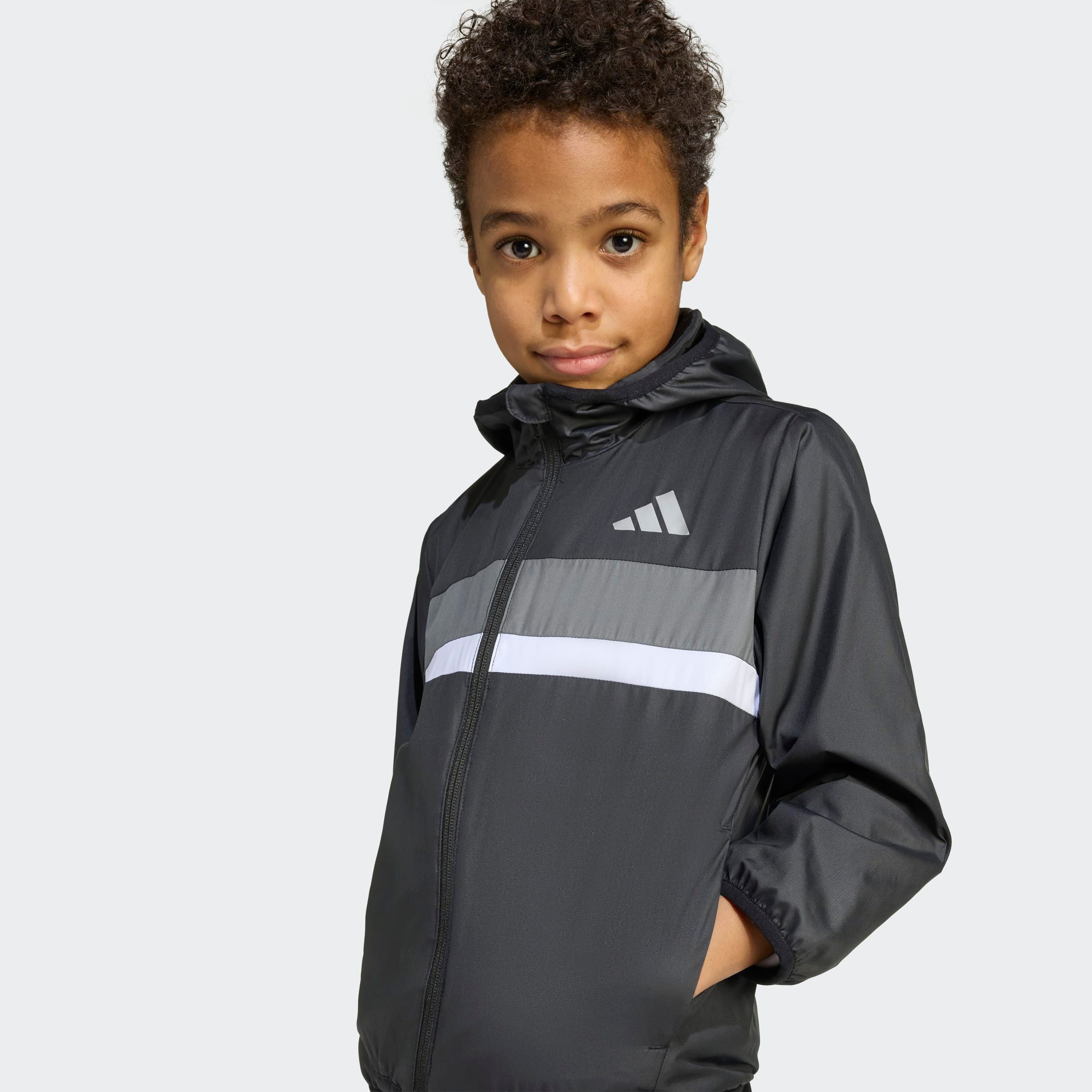 adidas Sportswear Windbreaker TIBERIO KINDER für Kinder, mit Reißverschluss, sportlicher Stil, aus Polyester