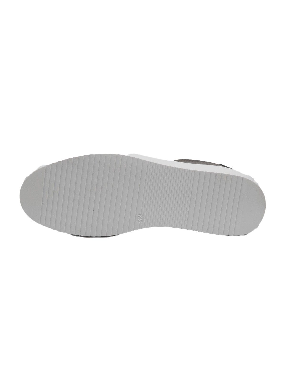 emilio adani Herren Sneaker aus Leder, Hellgrau Sneaker günstig online kaufen