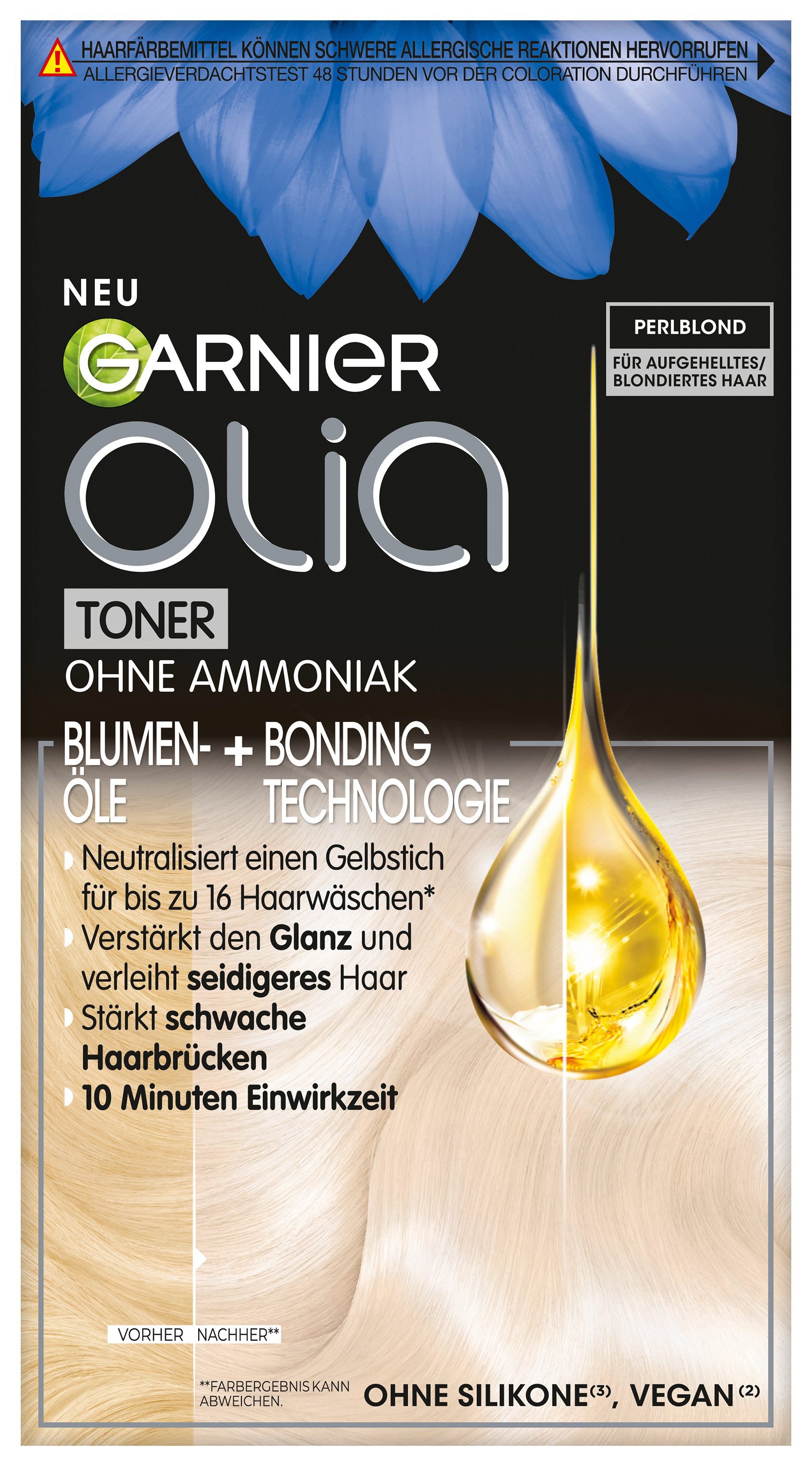 GARNIER Haartönung Garnier Olia Toner, Intensivtönung, bis zu 16 Haarwäschen, vegane Formel