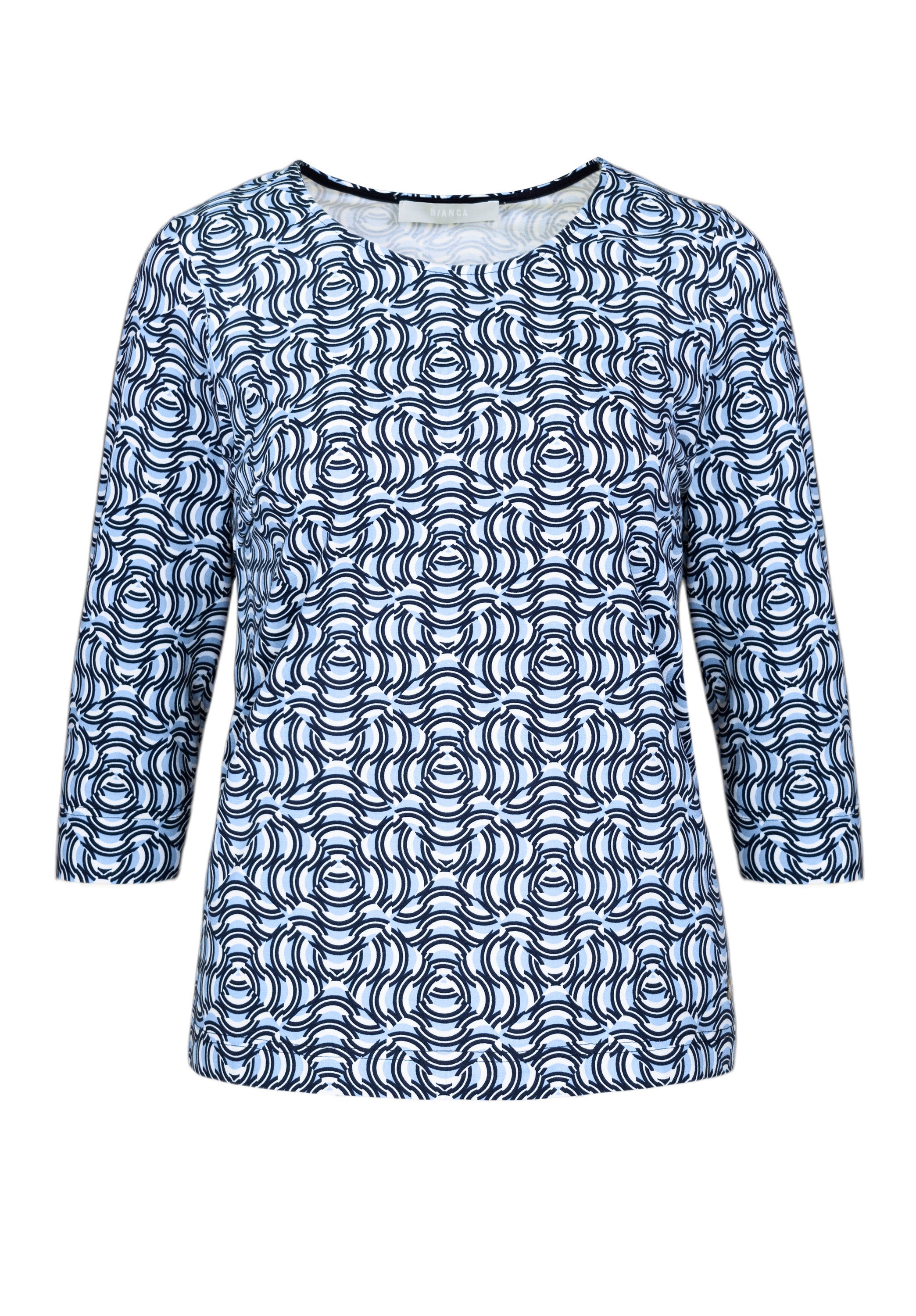 bianca Print-Shirt DINI in modernem graphischen Muster in Trendfarben günstig online kaufen