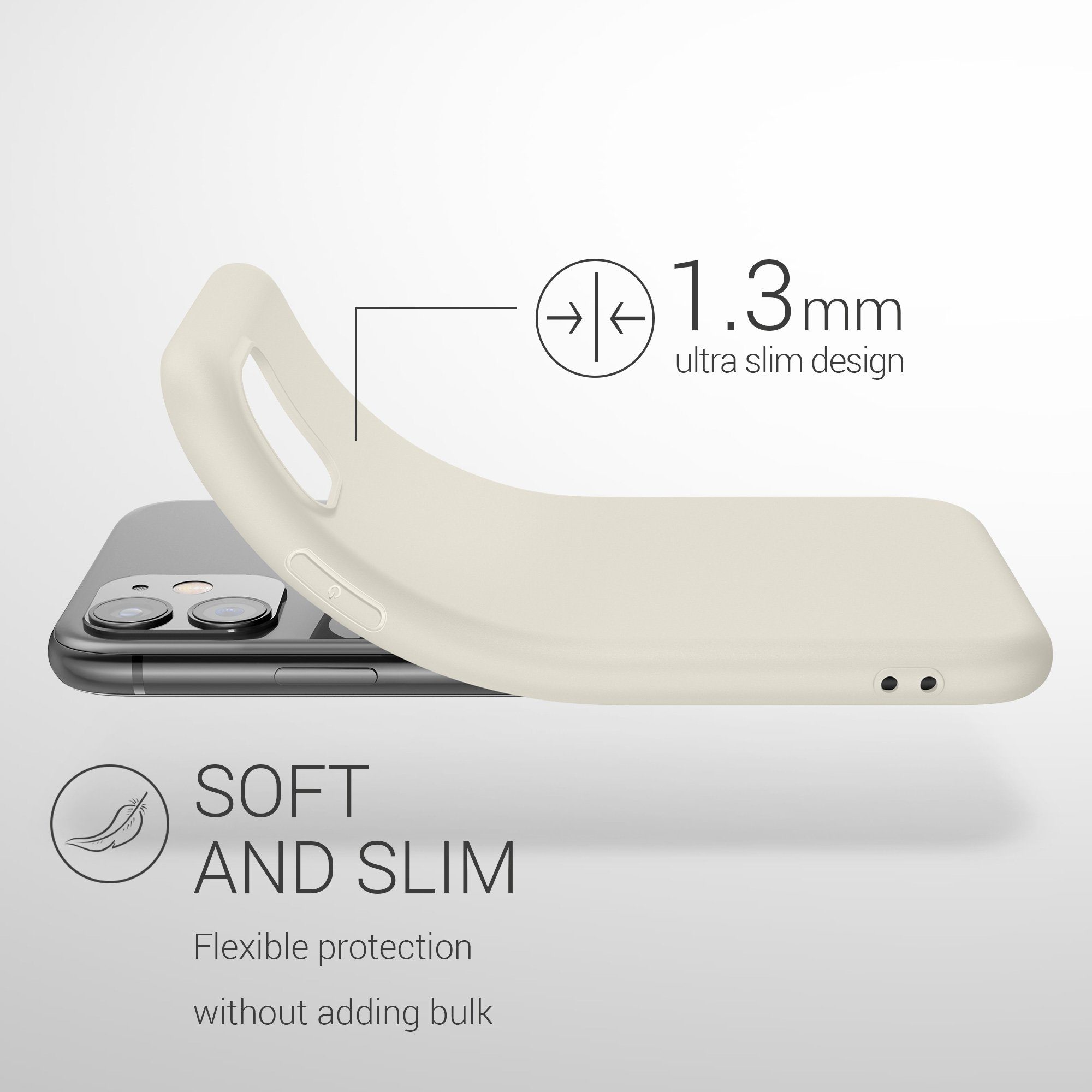 kwmobile Handyhülle Hülle für Apple iPhone 11, Hülle Silikon - Soft Handyhülle - Handy Case Cover