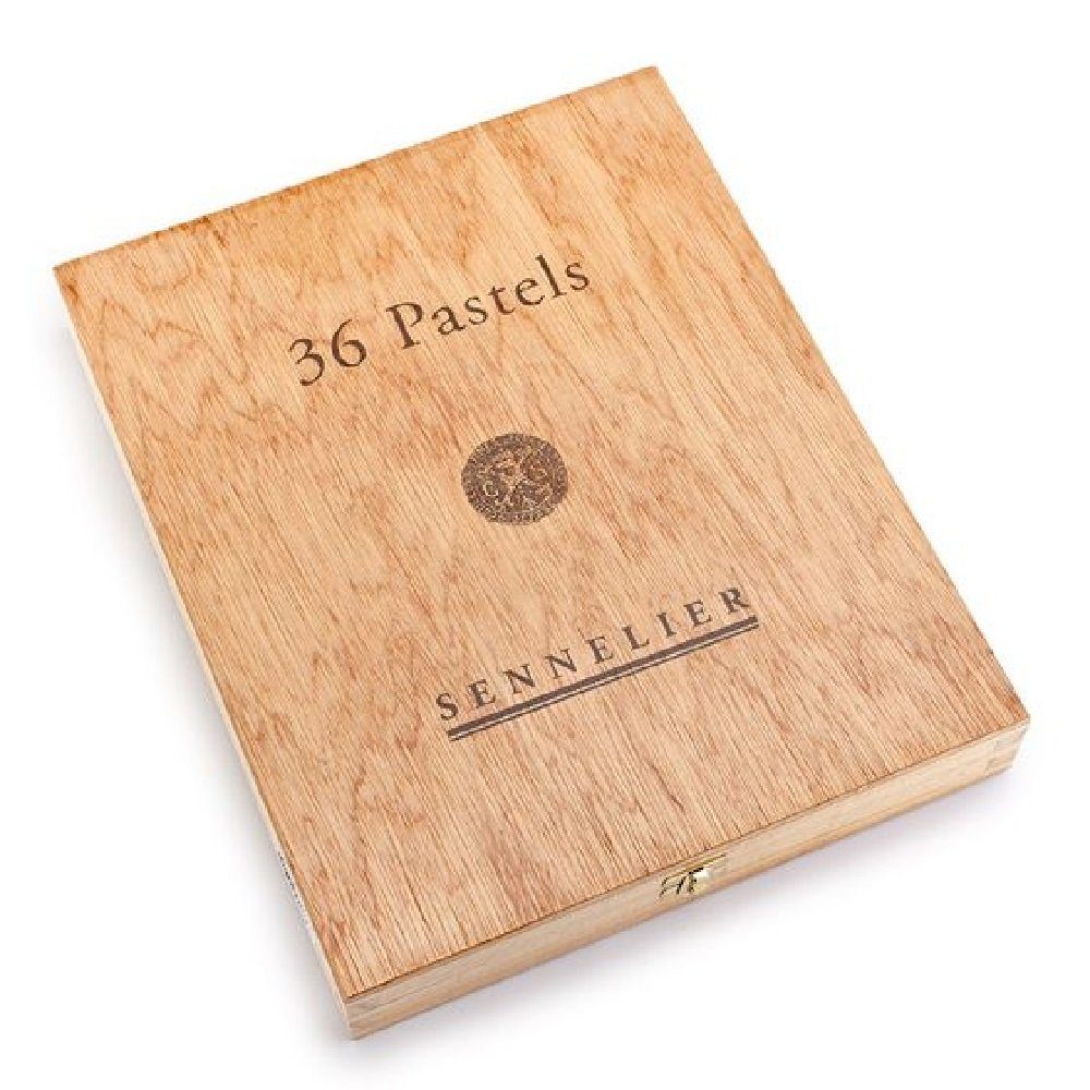 SENNELIER Pastellkreide 36 Soft Pastelle, Pastellkreiden, Holzkoffer-Set
