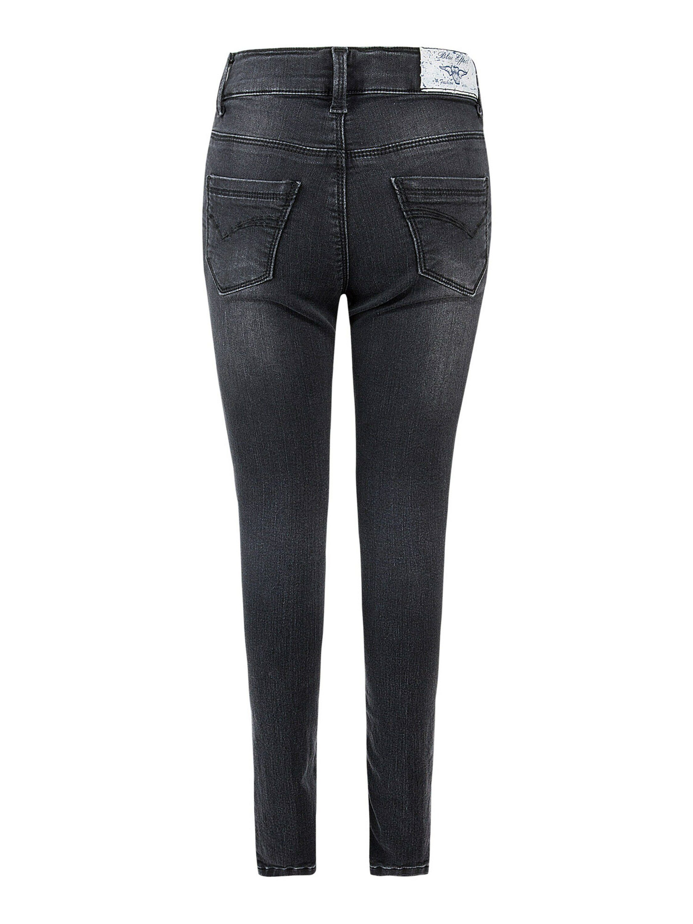 EFFECT Detail Skinny-fit-Jeans BLUE Weiteres (1-tlg) black