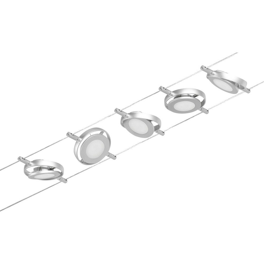 Paulmann Deckenleuchte Paulmann 94414 Seil-Komplettsystem LED fest eingebaut LED Chrom (ma