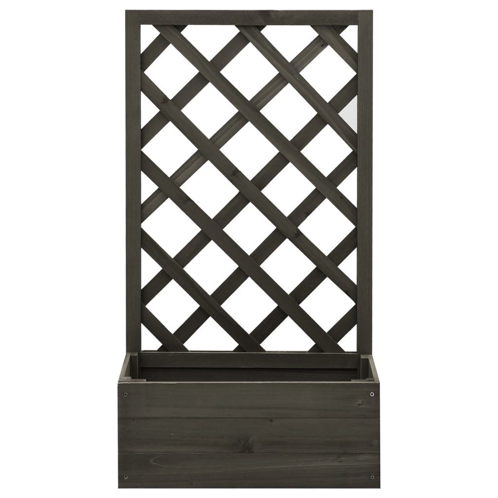 DOTMALL Blumenkasten Garten-Spalier mit Blumenkasten Grau günstig online kaufen