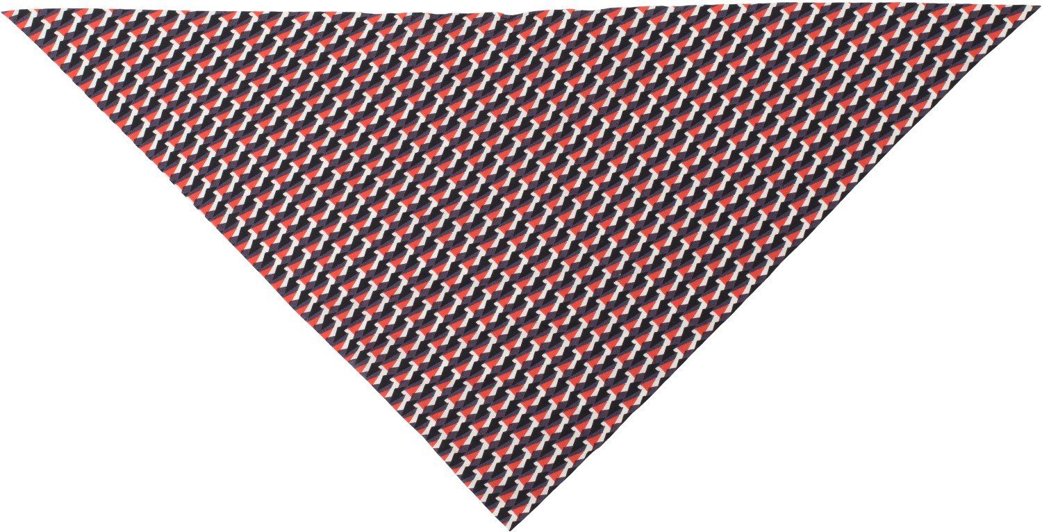 styleBREAKER Zopfhalter, 1-tlg., Scrunchie Rot-Schwarz-Grau mit Schleife Muster Retro Haargummi