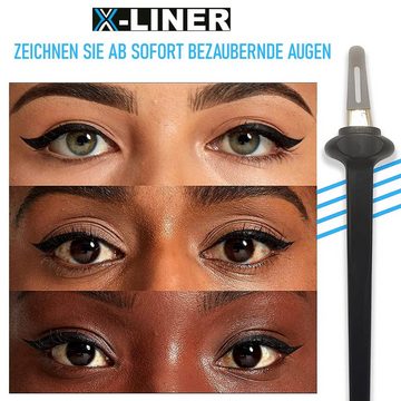 MAVURA Eyelinerpinsel X-Liner Silikon Eyeliner Tool Schablone wischfester Eye-Liner Zeichner, Gel Stift wasserfest