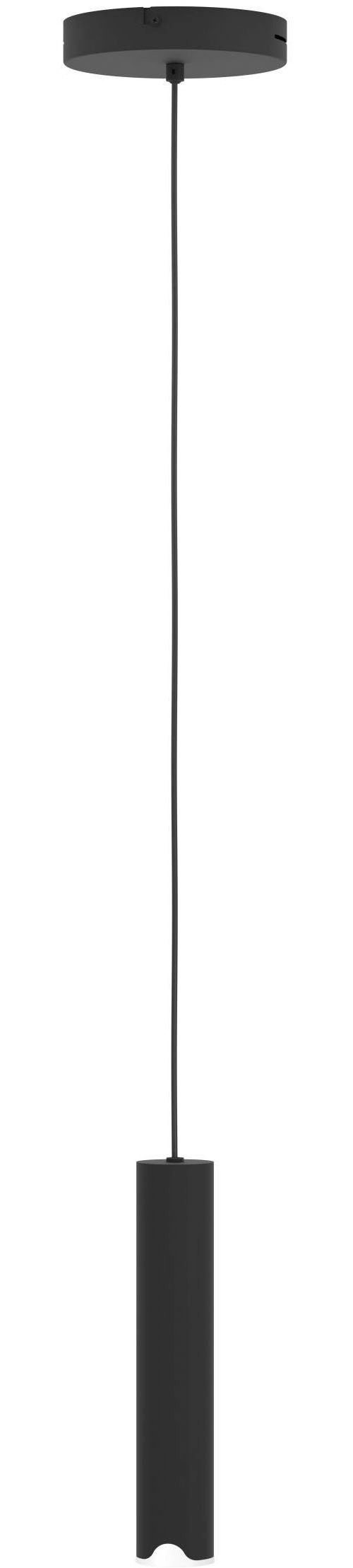 EGLO Hängeleuchte Balmorta-Z Hängelampe, Pendelleuchte, Metall, ZigBee, Pendellampe, CCT - über Fernbedienung, Dimmfunktion, Farbsteuerung, Farbwechsel, RGB, dimmbar über Fernbedienung, mehrere Helligkeitsstufen, LED fest integriert, Kaltweiß, RGB, Hängeleuchte - H110 x Ø5,5 cm - schwarz - 1X3,7W inkl.