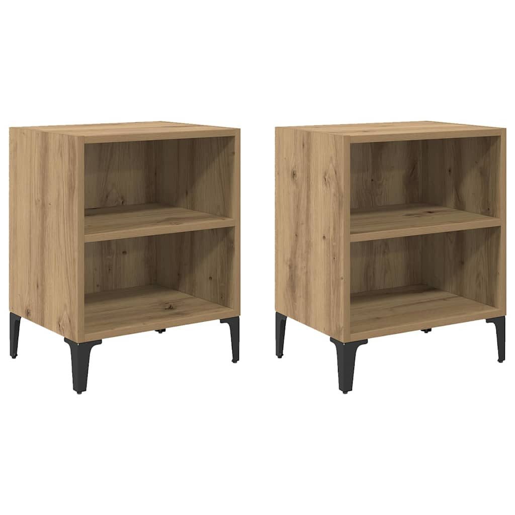 Nachttisch Nachttisch 2 pcs Artisan-Eiche 40 x 30 x 50 cm Holzwerkstoff