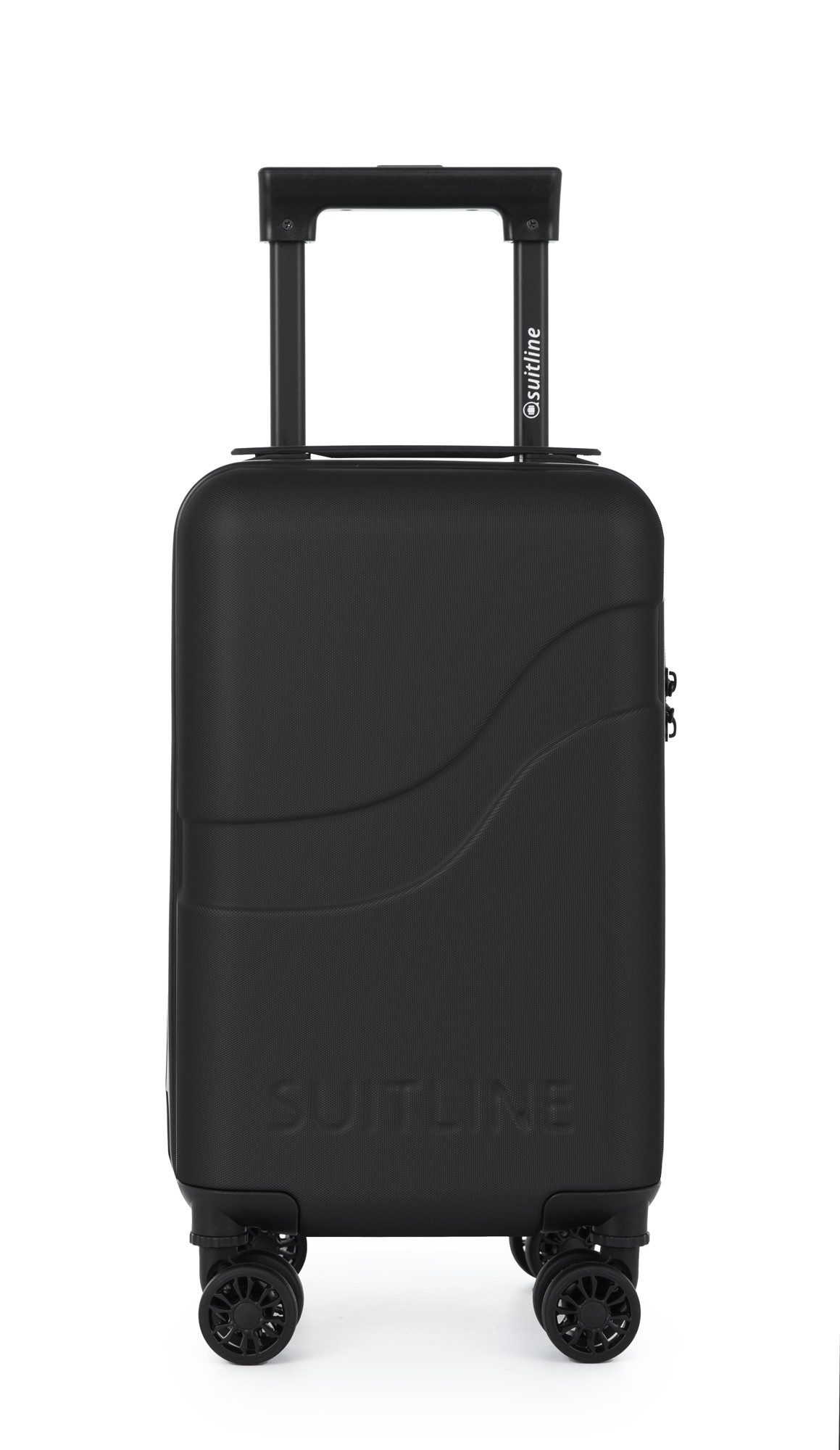 Suitline Handgepäckkoffer Suitline, 4 Rollen, Untersitz Koffer 47 cm, abnehmbare Rolle, ABS, TSA