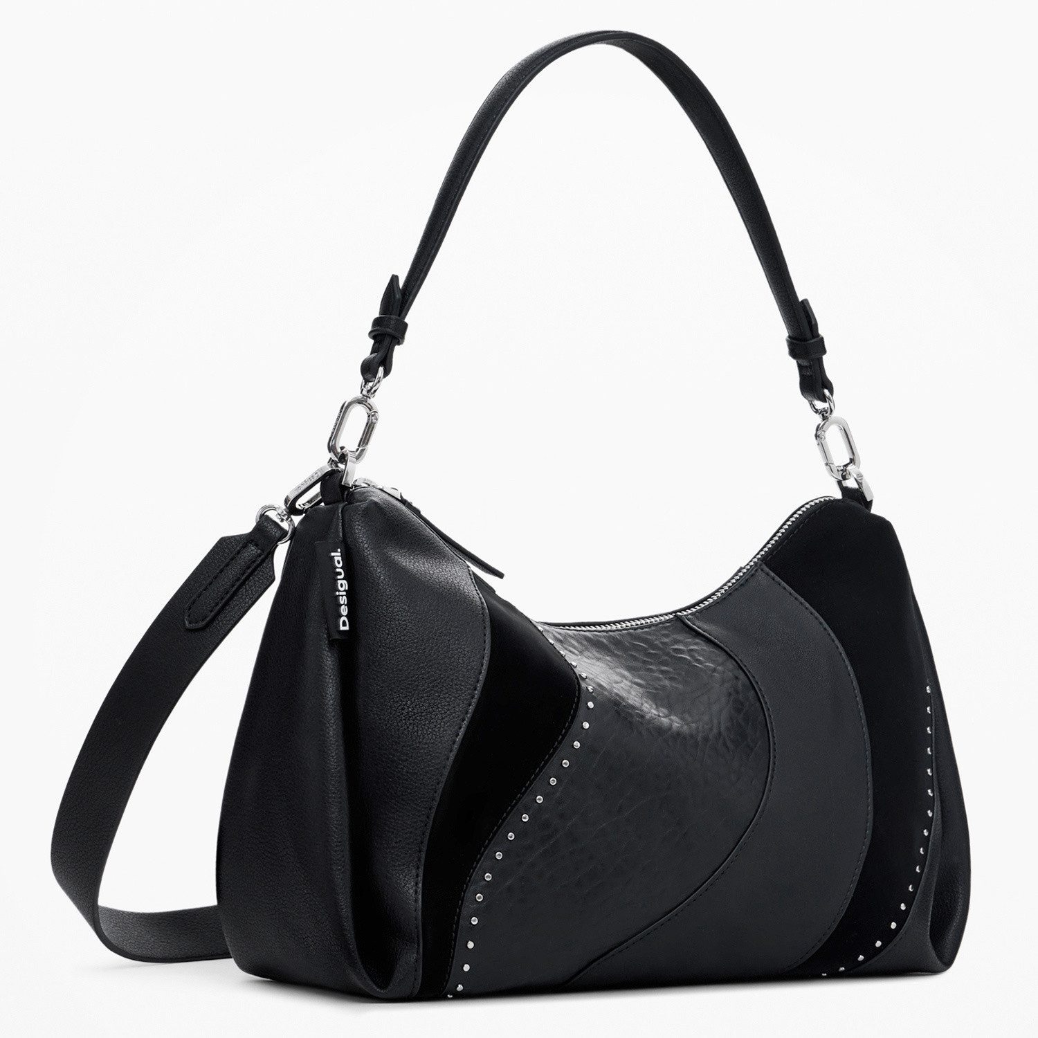 Desigual Umhängetasche Desigual Schultertasche Kahlo Mayari Maxi Black (1, 1-tlg., 1)