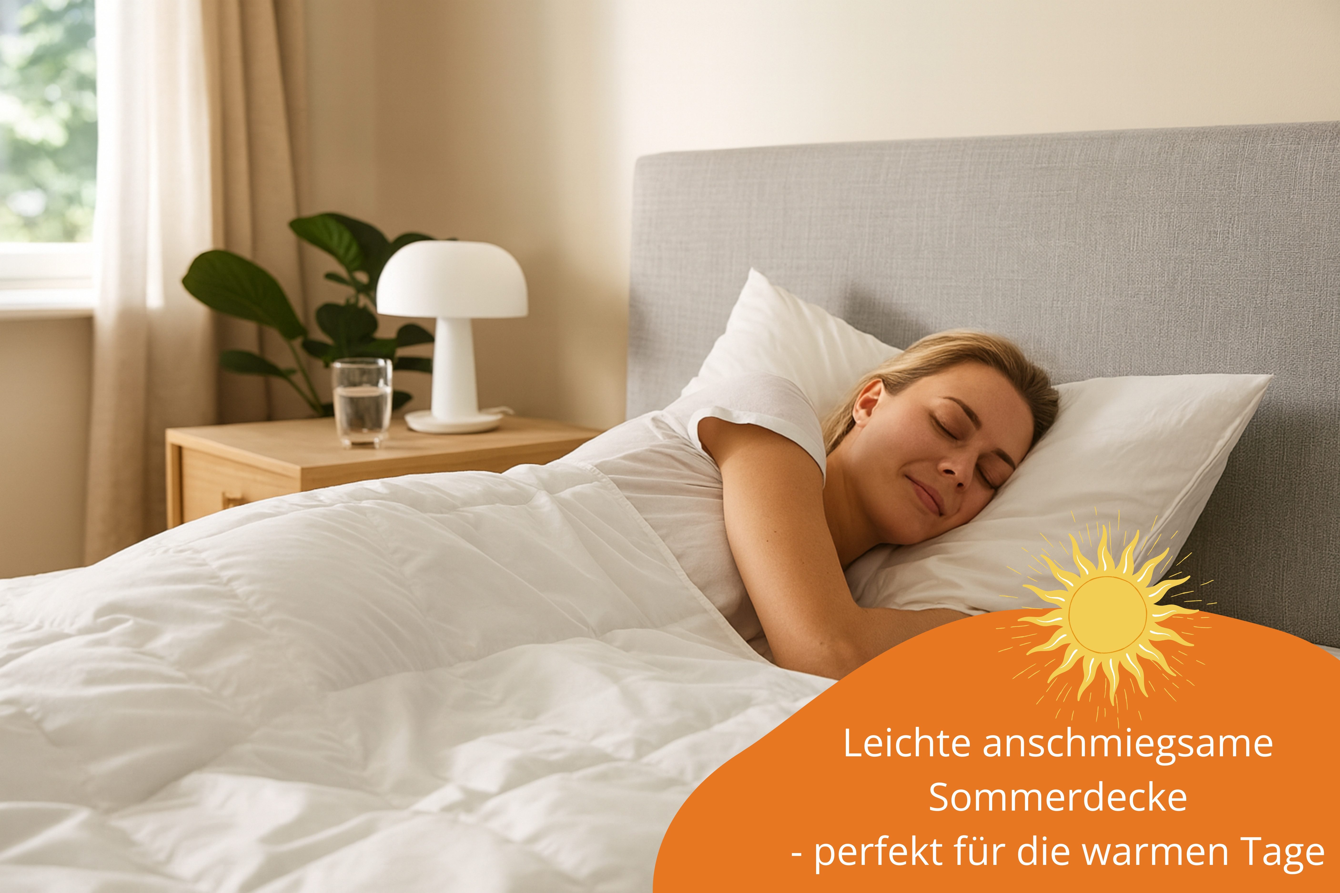sleepling Daunenbettdecke Komfort, 135 x 200 cm, 155 x 220 cm, weitere Größen und Wärmeklassen, Füllung: 90% Daunen, 10% Federn, Bezug: 100% Baumwolle, als warme Winterdecke oder leichte Sommerdecke, Downpass, Made in EU