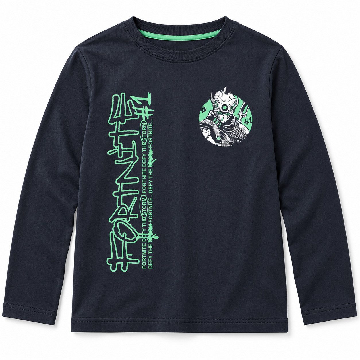 Fortnite Langarmshirt Gamer Fortnite Jungen Kurzarm T-Shirt Shirt 100% Baumwolle Gr. 152-170