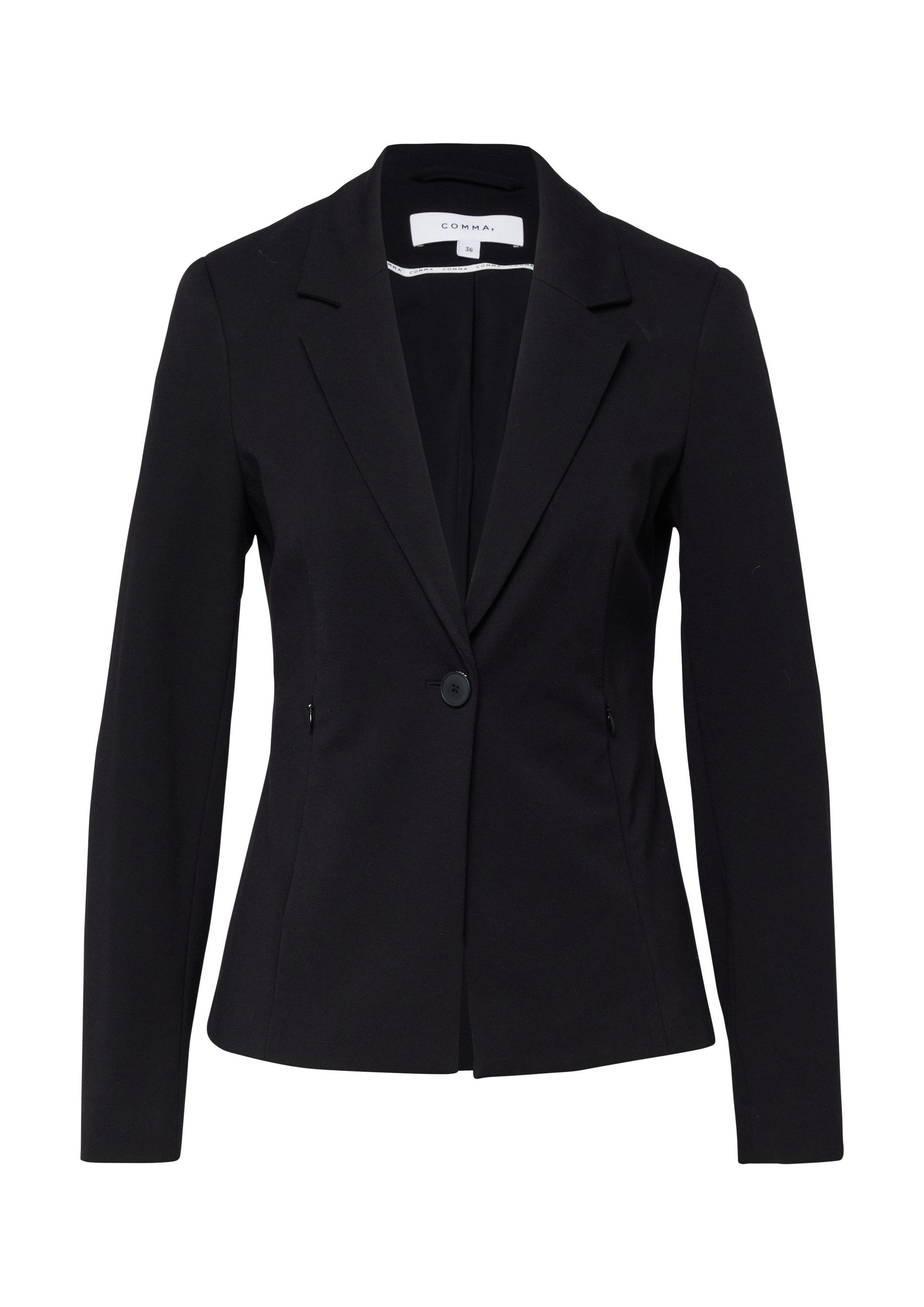 comma Jackenblazer Indoor-Blazer Taillierter Blazer aus weichem Jersey mit günstig online kaufen