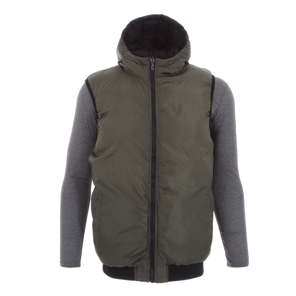 Ital-Design Funktionsjacke Herren Freizeit Weste Kapuze Beidseitig Tragbar günstig online kaufen