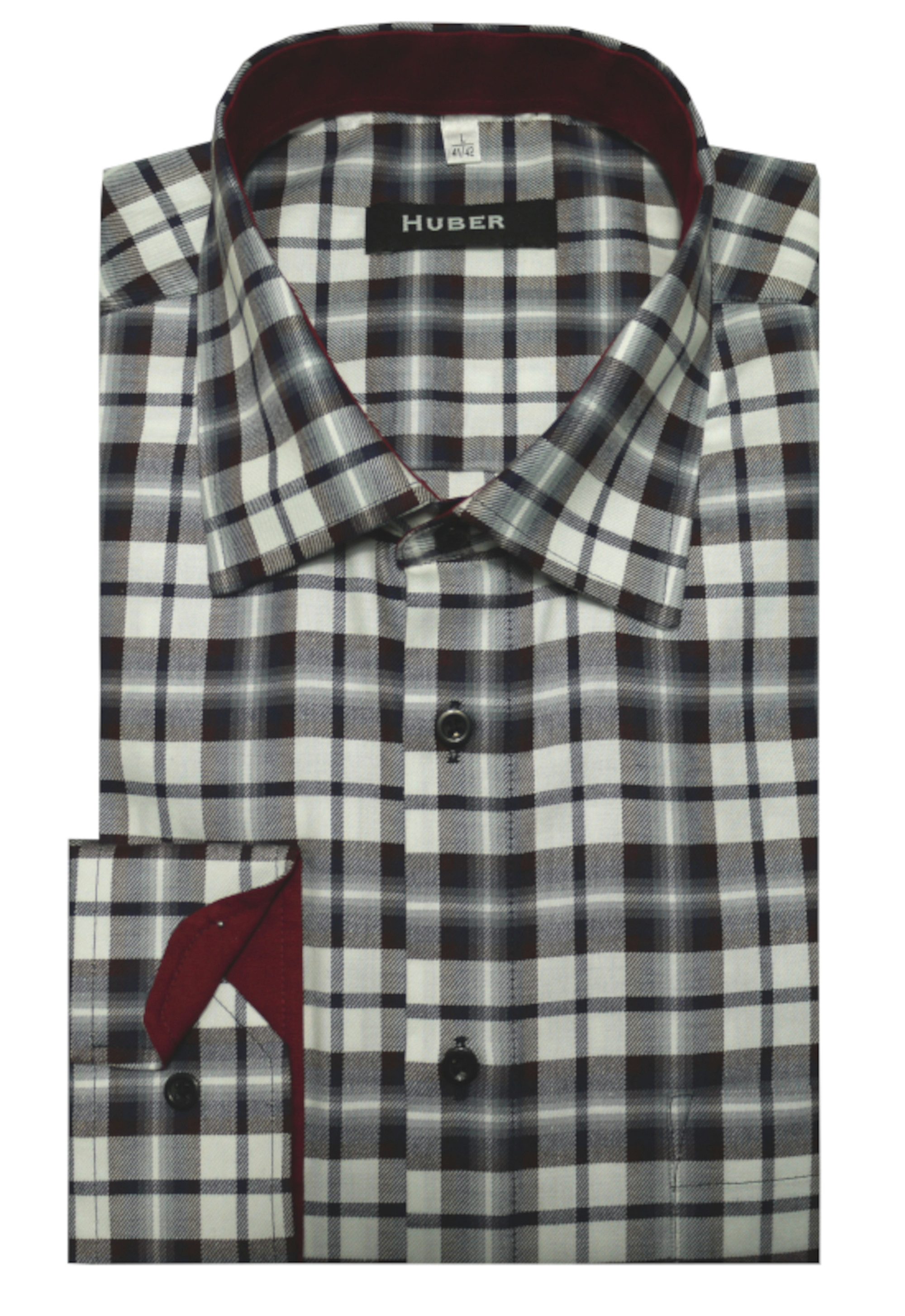 Huber Hemden Flanellhemd HU-0063 Hochwertiges Karo günstig online kaufen