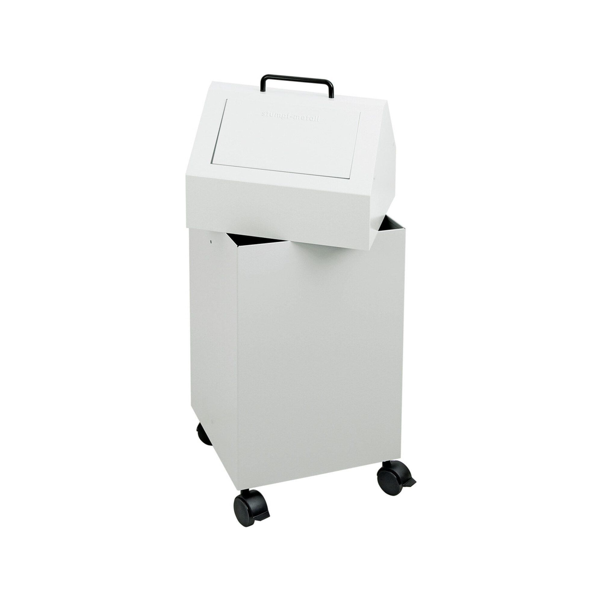 Stumpf Metall GmbH Mülleimer Stumpf Sortsystem 45, fahrbar, RAL 7035/7035, 45 Liter