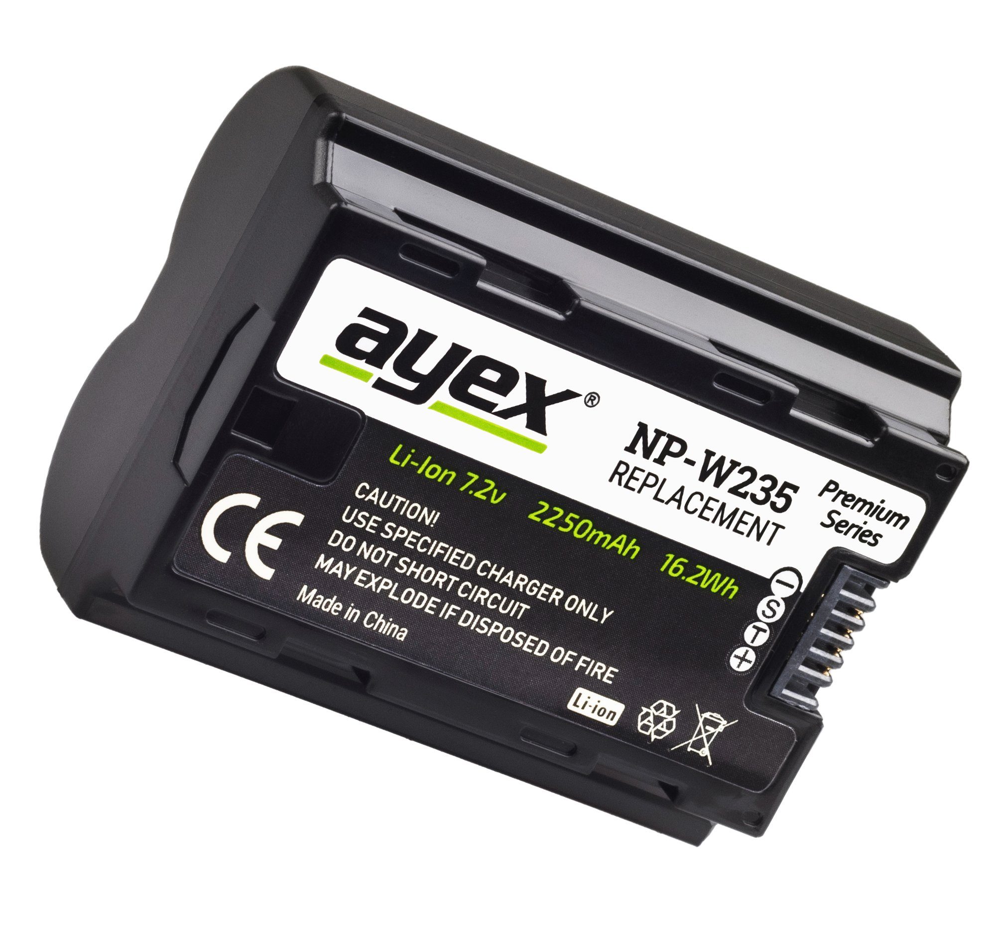 Akku XT-5 zB 2250mAh NP-W235 Kamera-Akku ayex XT-4 Fujifilm