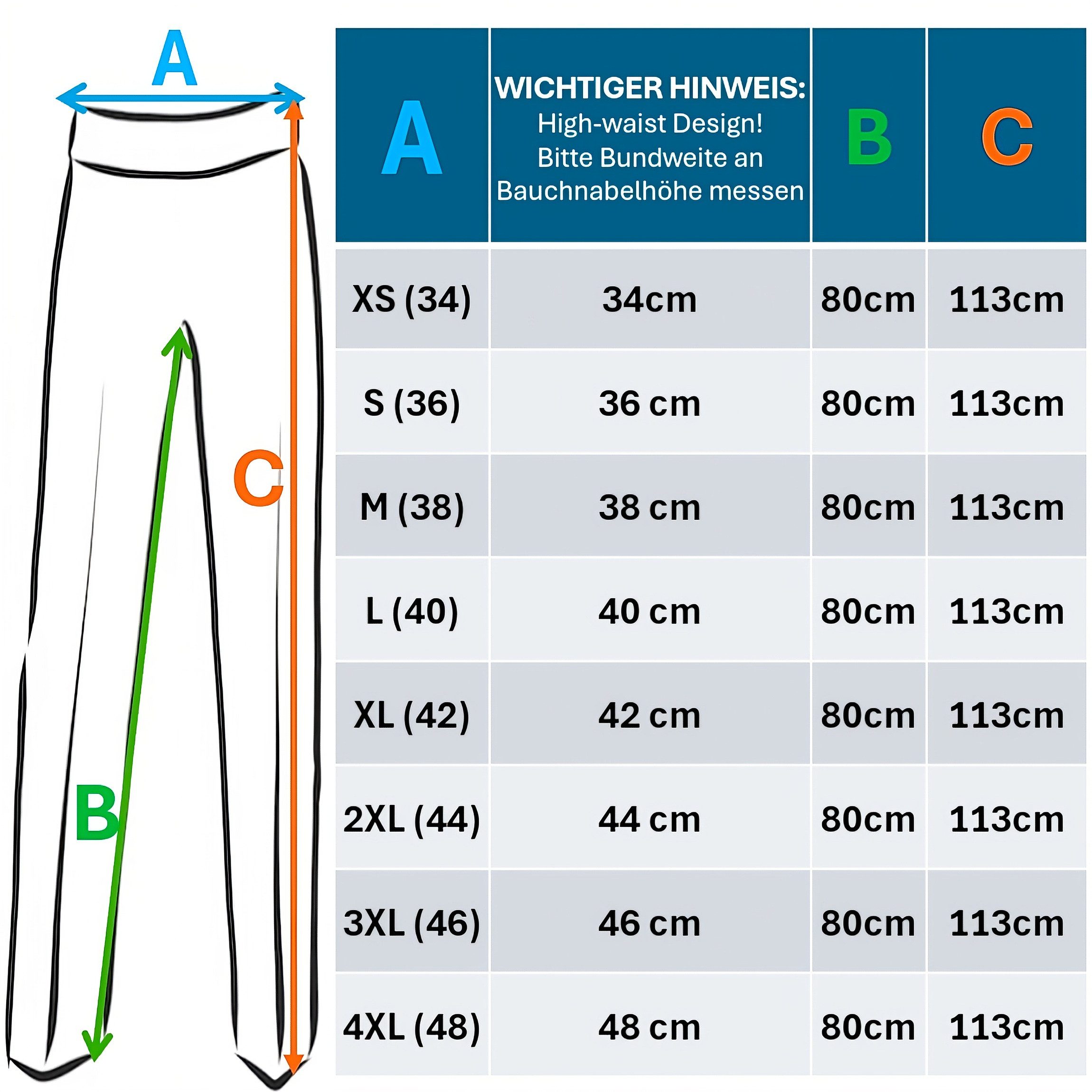 fashionshowcase Palazzohose Damen Stoffhose mit hohem Bund - Elegante Marlene-Hose Extra lange Beine & weites Design