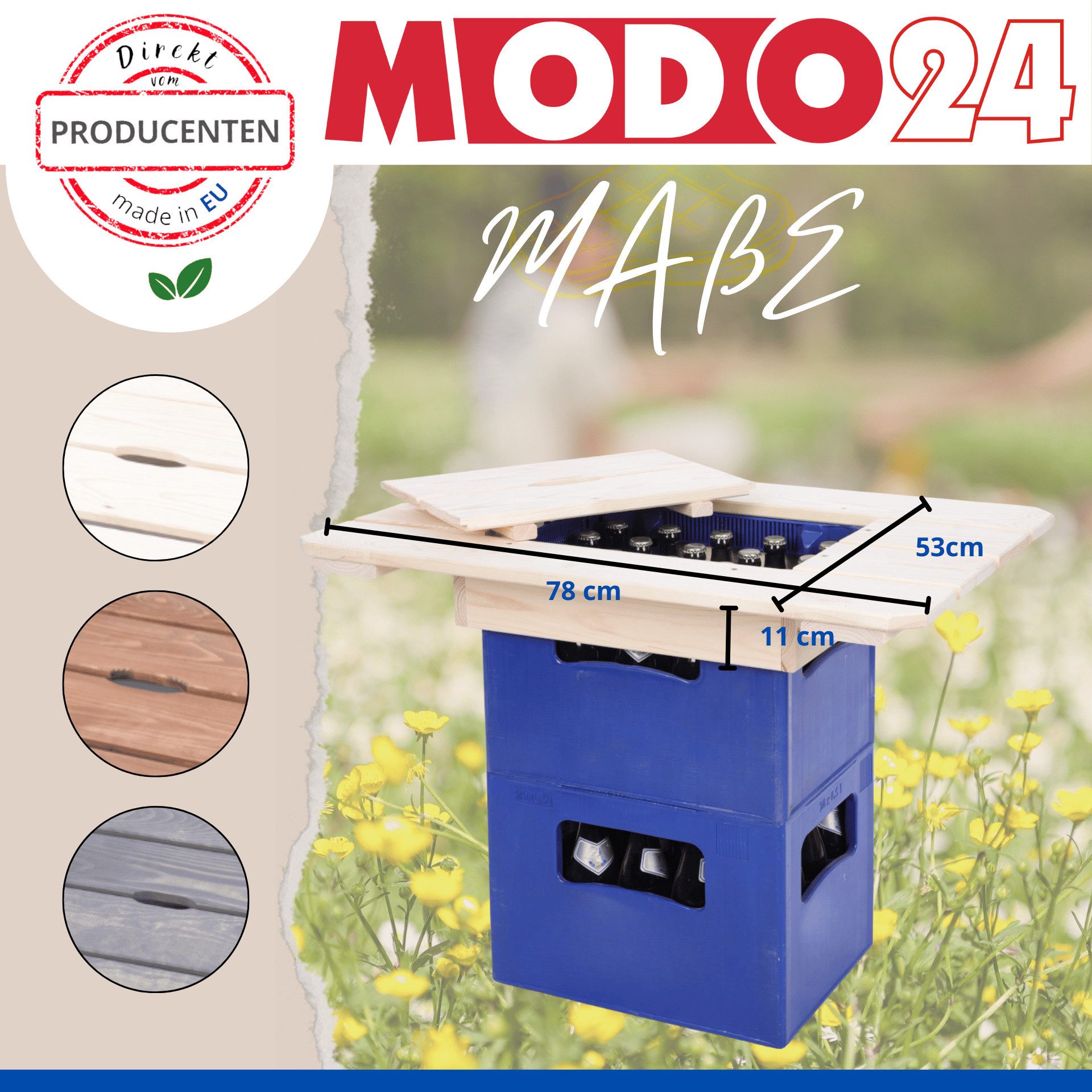 Modo24 Gartentisch BNP Bierkastentisch 78 x günstig online kaufen