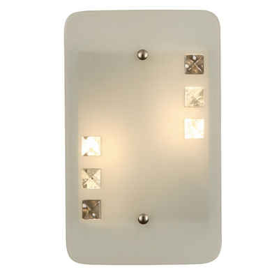 etc-shop LED Wandleuchte, Leuchtmittel nicht inklusive, Design Wand Lampe Leuchte Metall Beleuchtung Glas Licht Esto Orbit