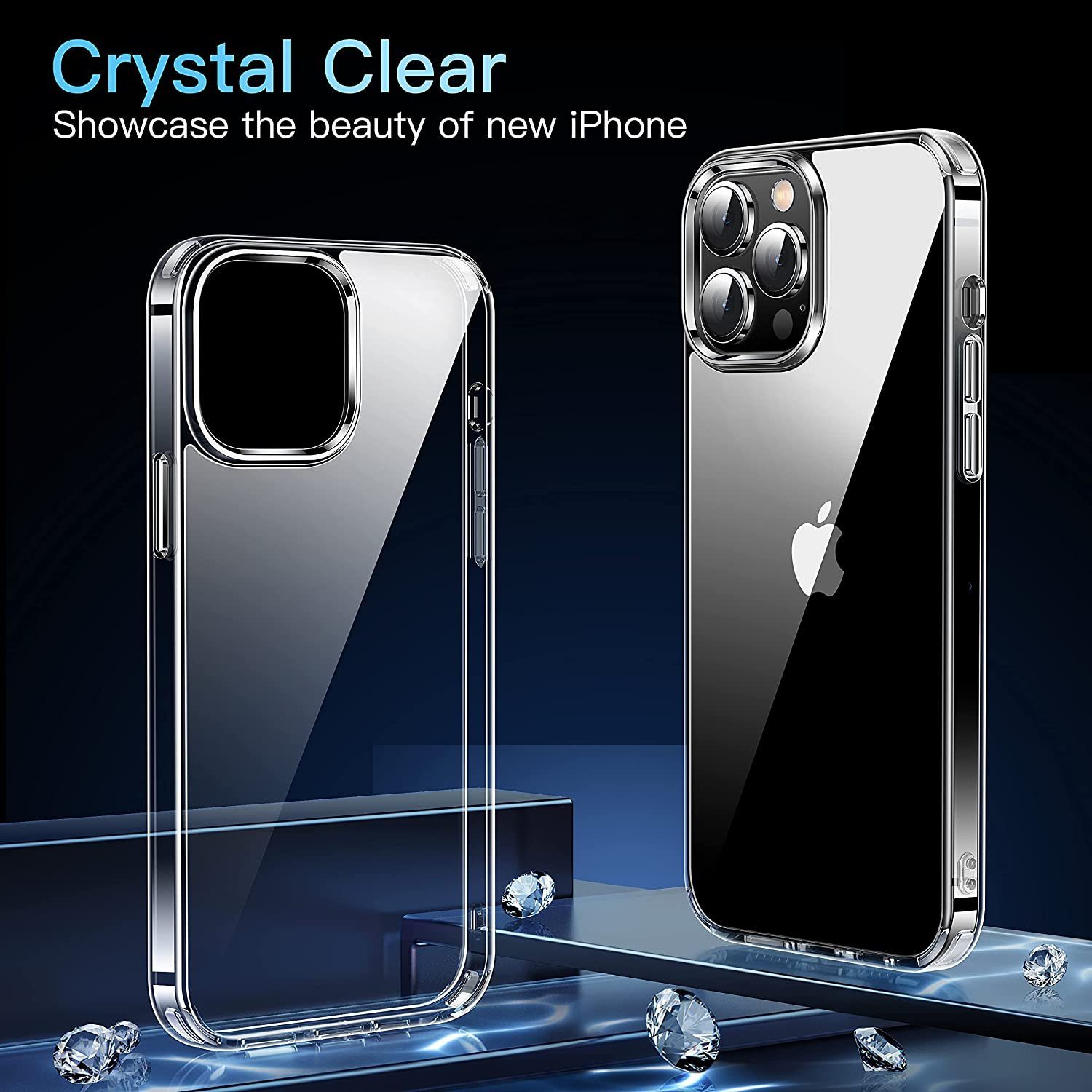 Handyhülle Hülle für Apple iPhone 13 / Pro / Max / Mini Silikon Schutz Handyhülle Case Tasche Klar Slim – Bild 5 von 5