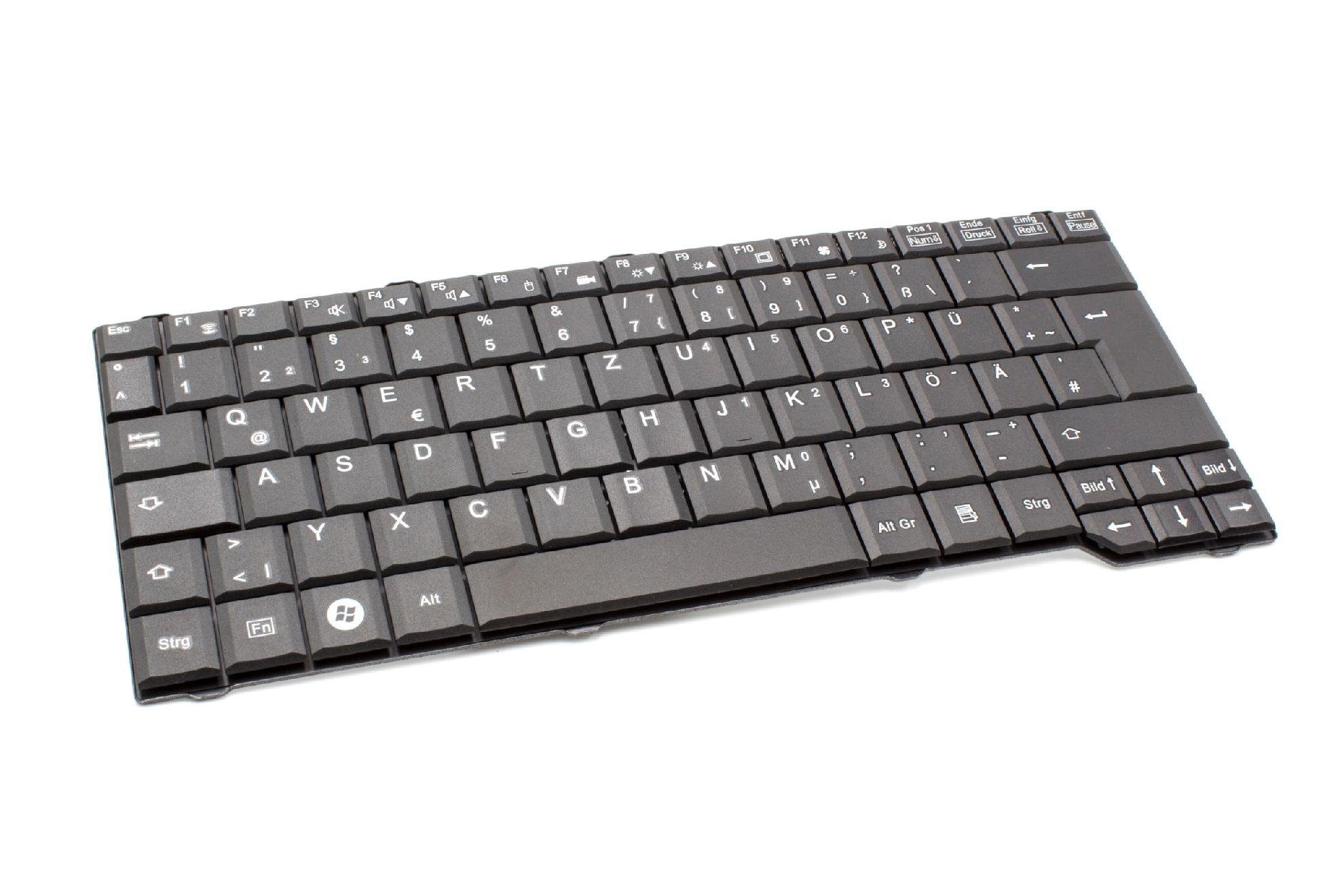 vhbw Tastatur (passend für Fujitsu-Siemens Esprimo Mobile X9515, X9525 Notebook / Netbook)