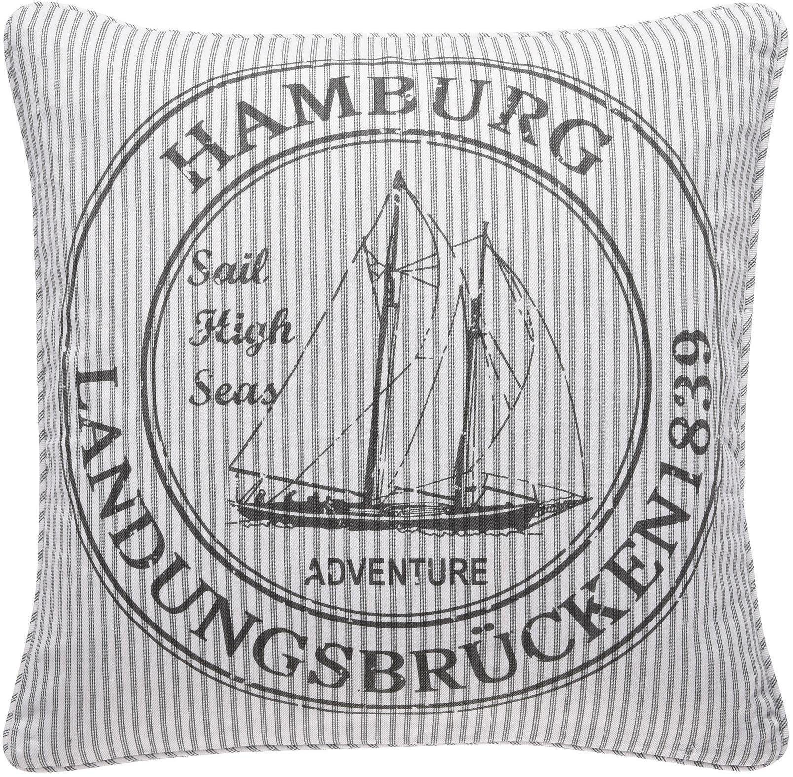 PAD Декоративные подушки OCEAN Hamburg, mit Themen-Schriftzug